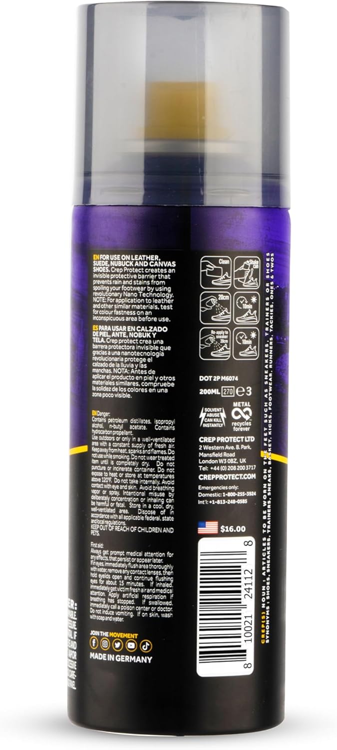 Shoe Protector Spray Waterproof for Sneakers