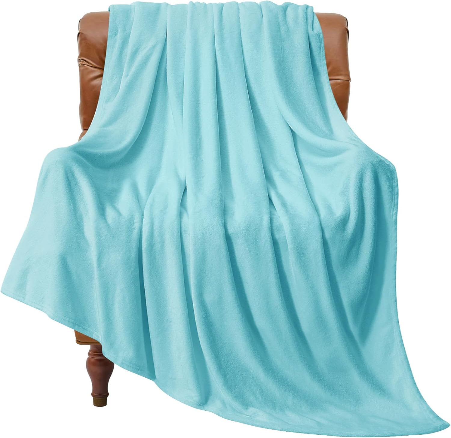 BEDELITE Fleece Black Throw Blankets for Bed