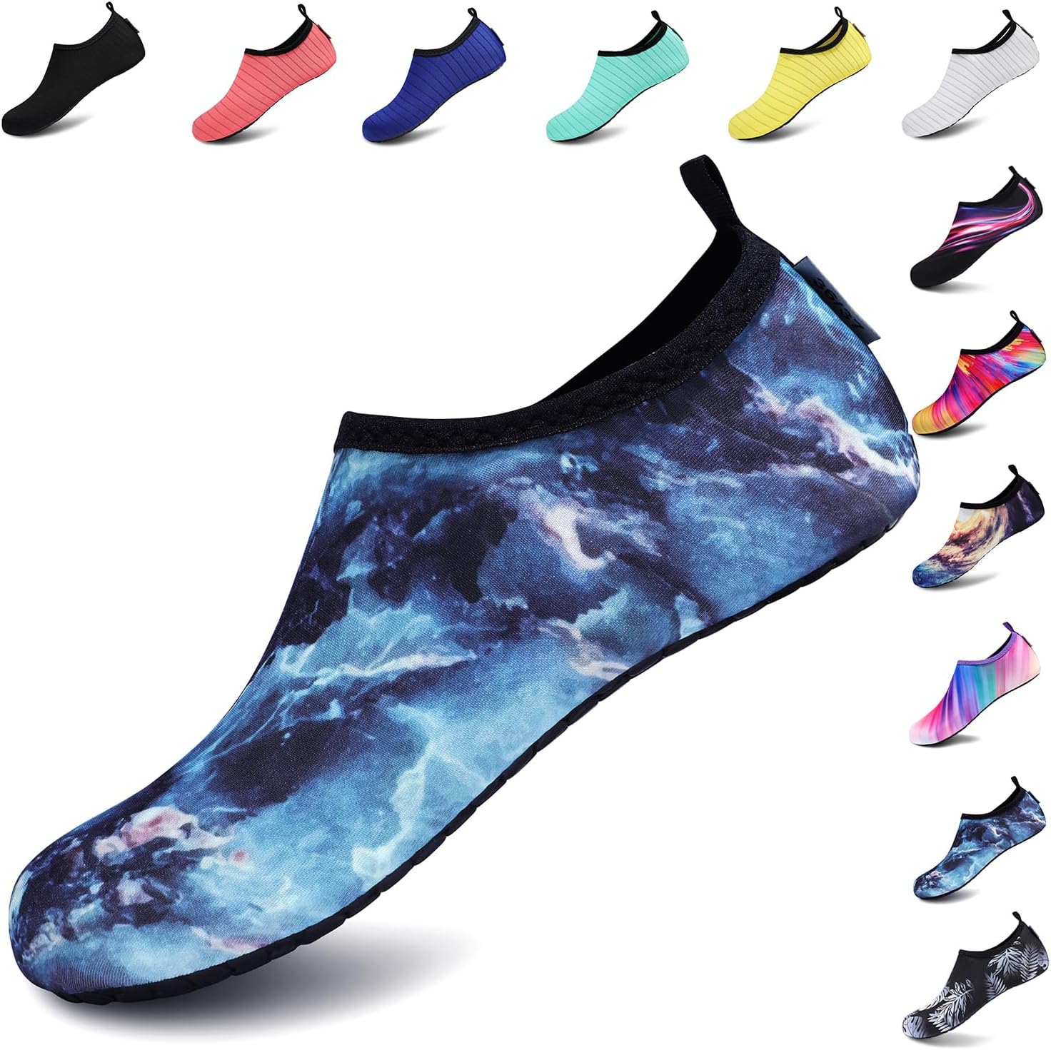 VIFUUR Water Shoes – Barefoot Quick-Dry Aqua Socks