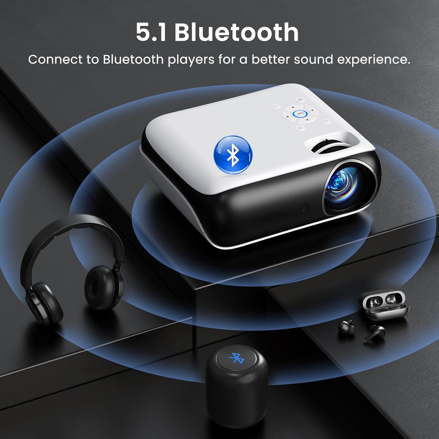 HAPPRUN 1080P Projector