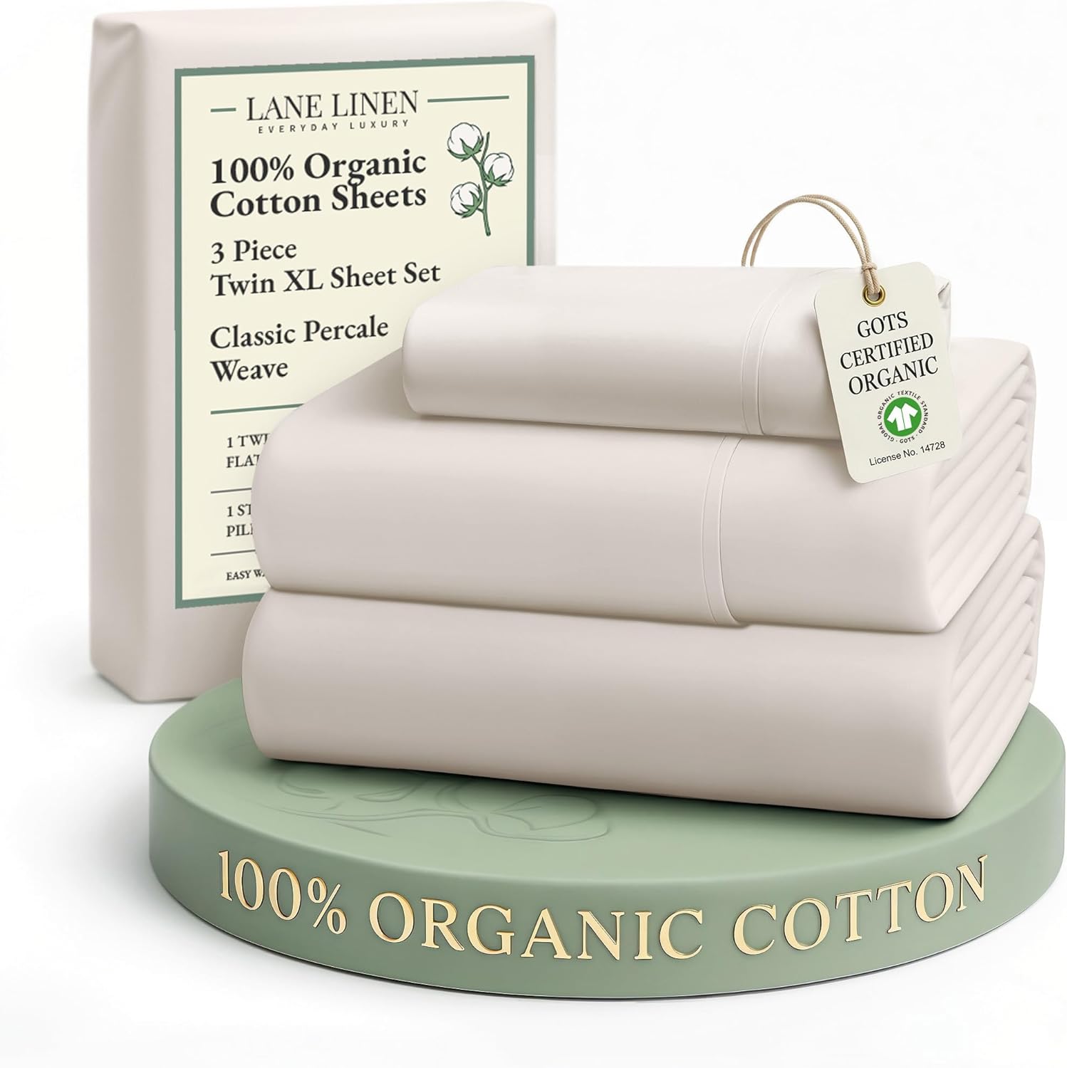 LANE LINEN Eco Friendly Cotton Queen Sheet Set