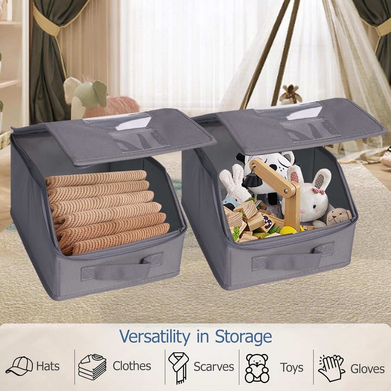 2 Pcs Stackable Hat Organizer for Baseball Caps