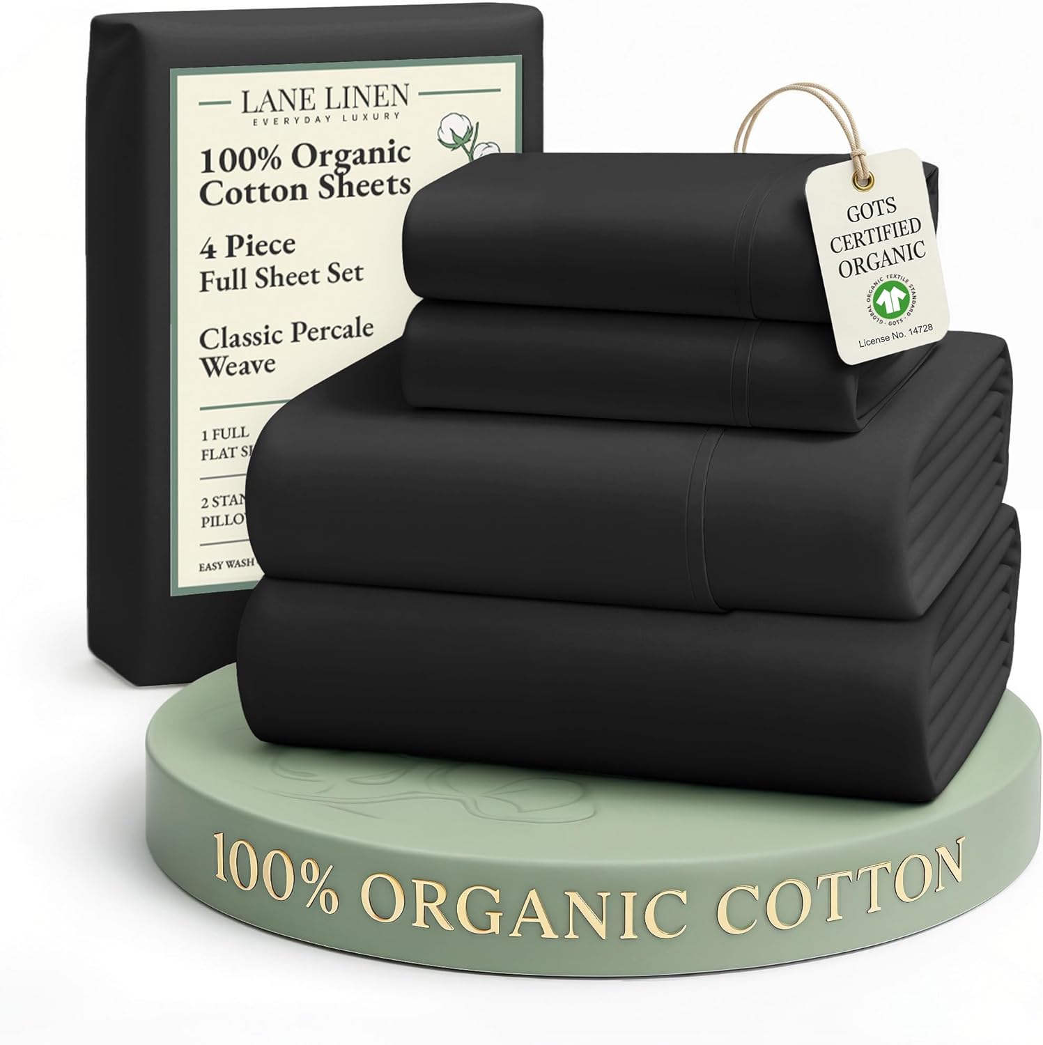 LANE LINEN Eco Friendly Cotton Queen Sheet Set