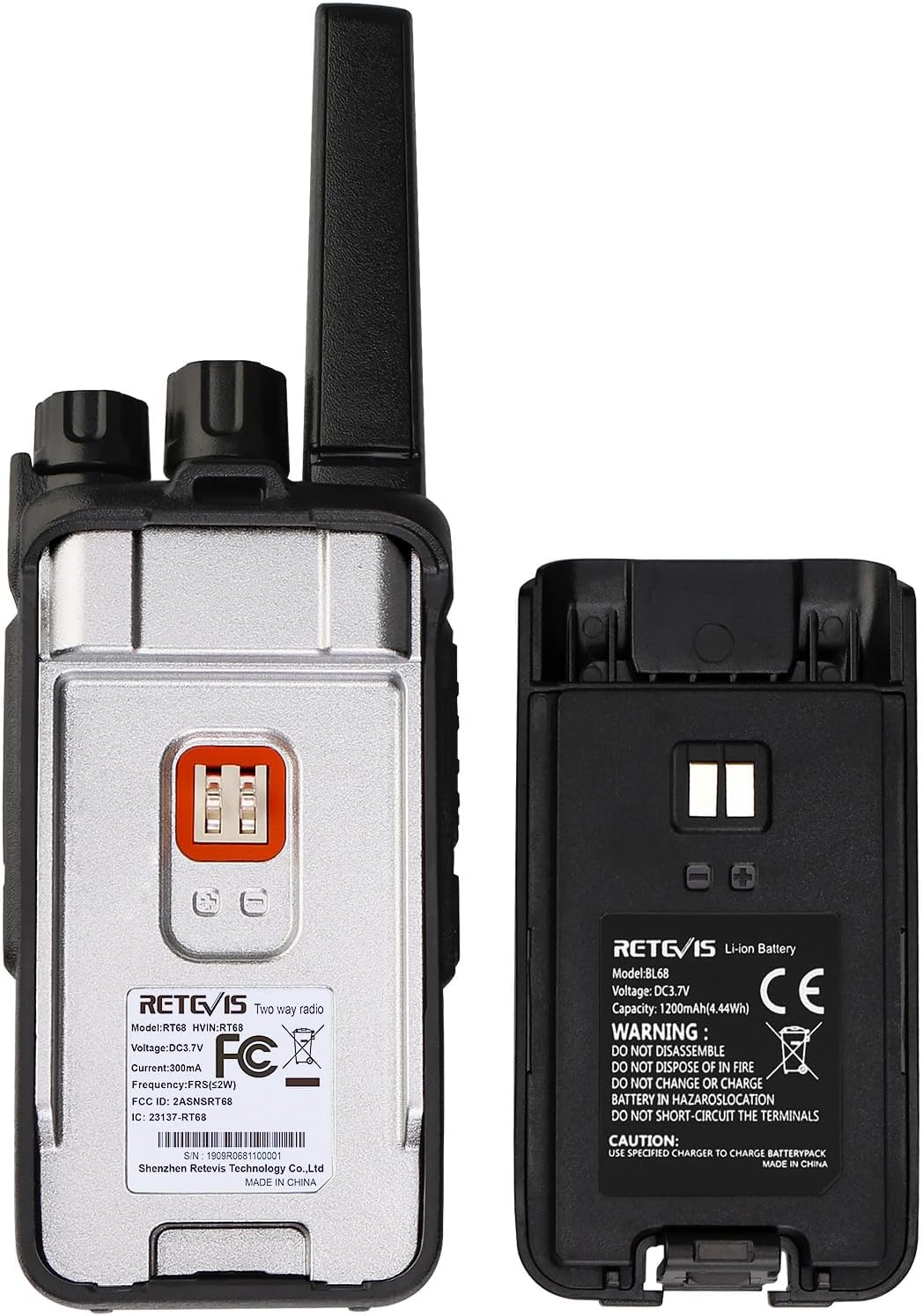 Retevis RT68 Walkie Talkies 6-Pack