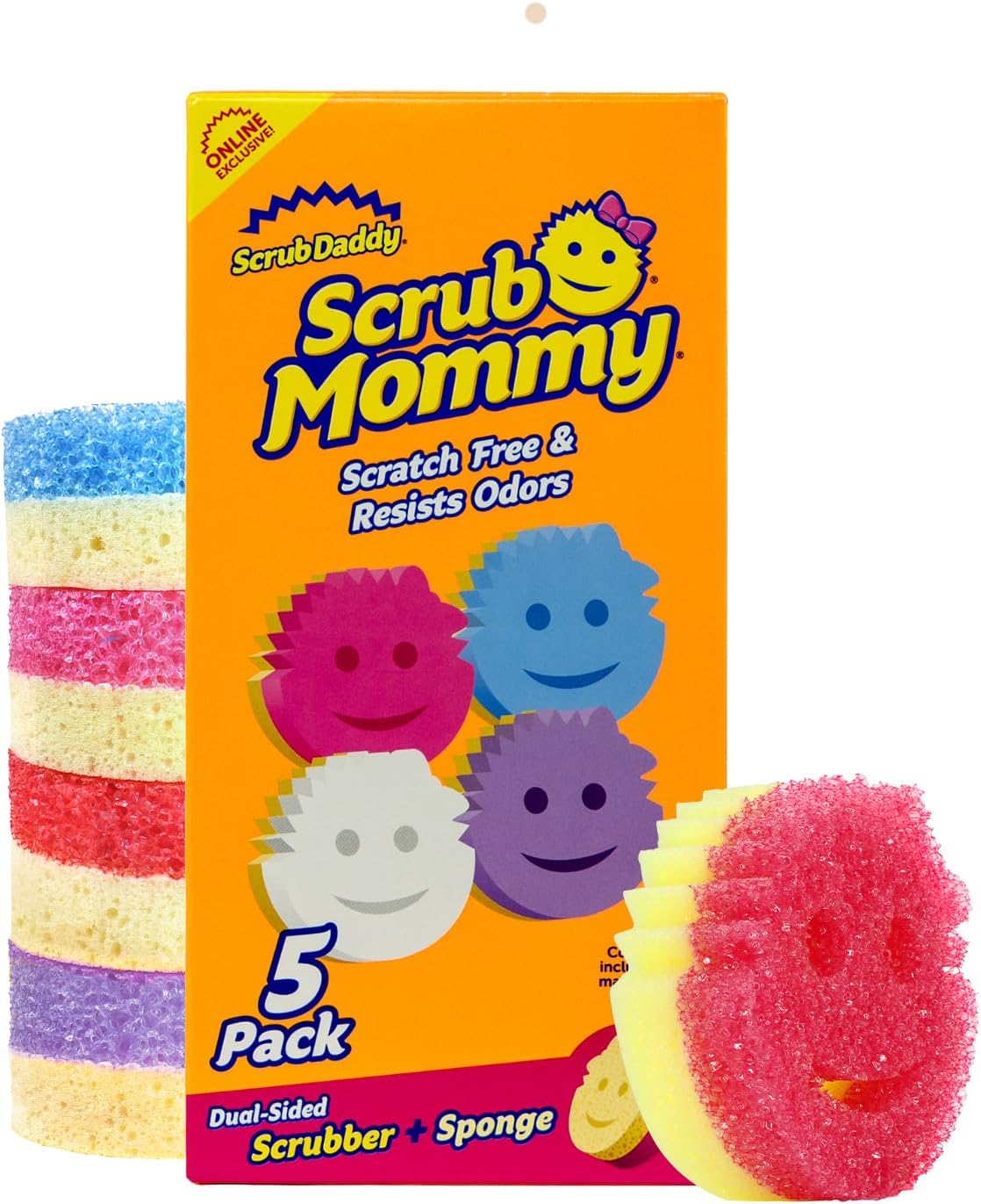 Scrub Non-Scratch Kitchen Dish Scrubbers