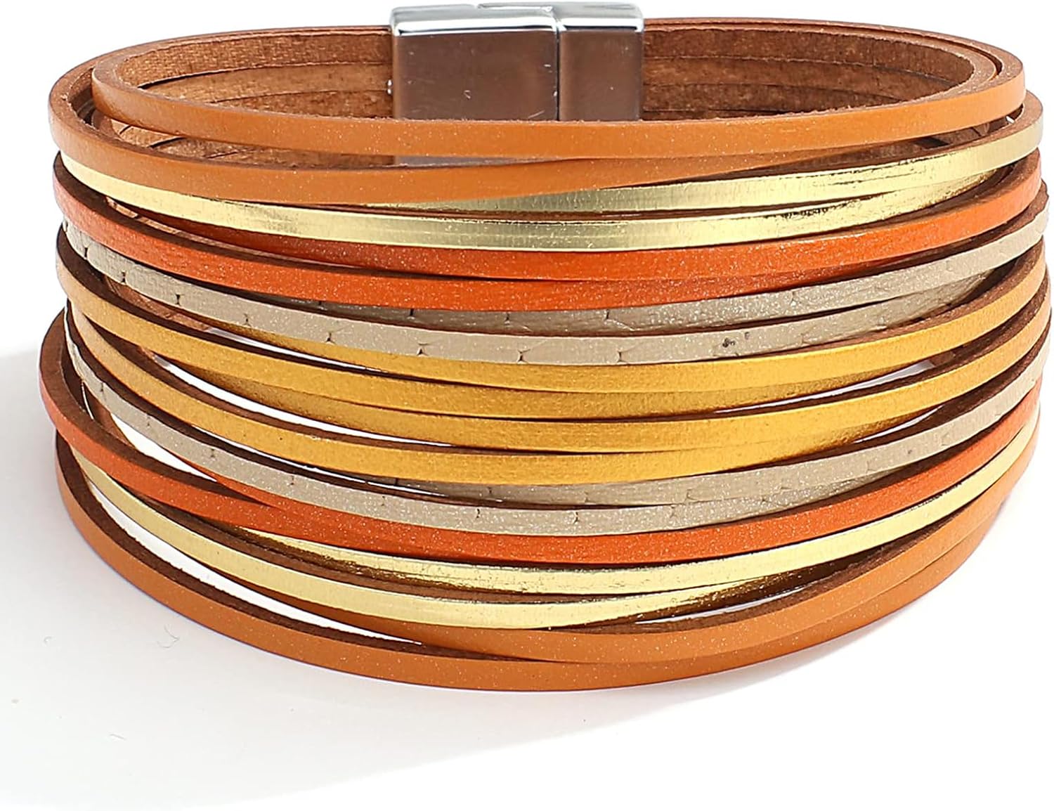 Fesciory Boho Leather Wrap Bracelet Women