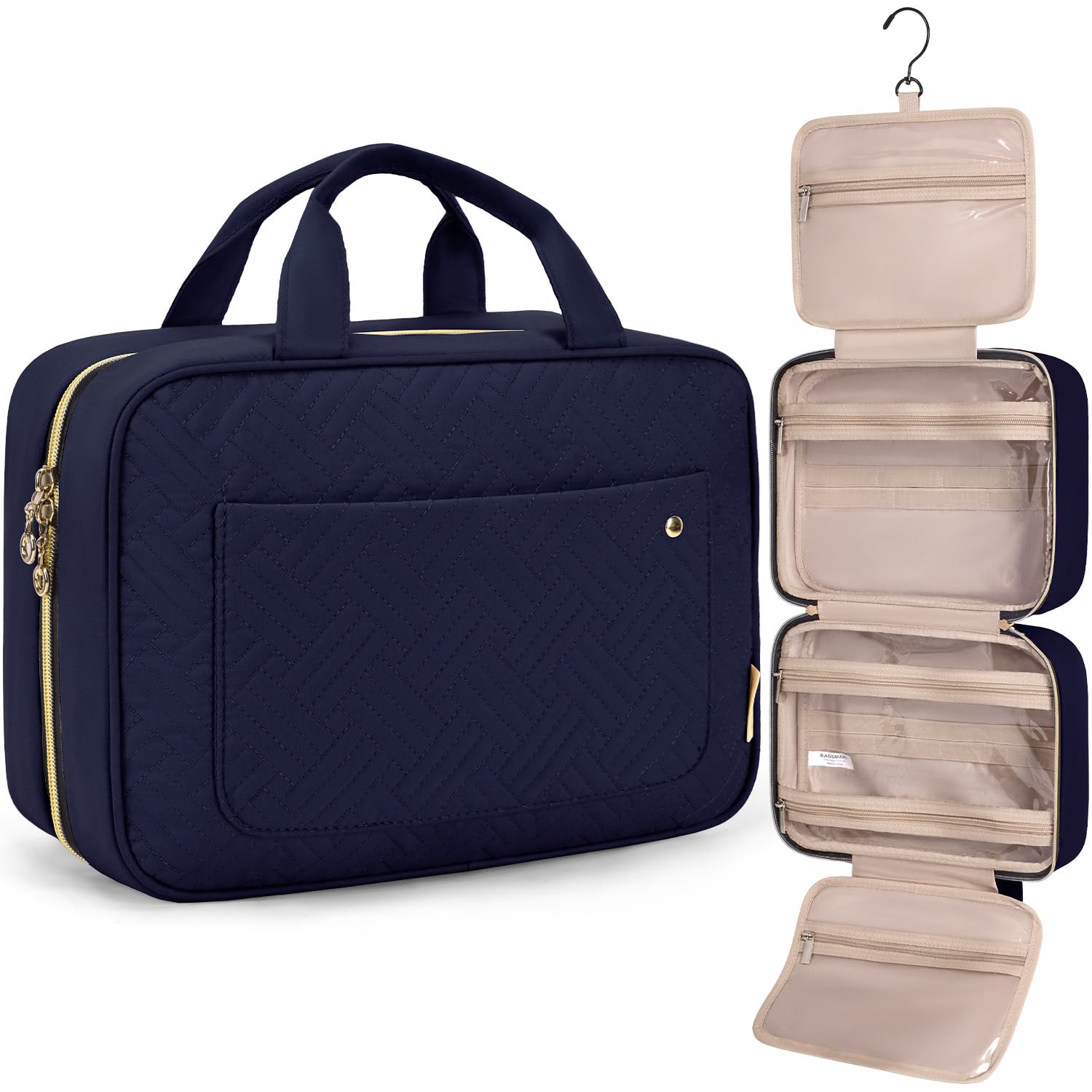 BAGSMART Hanging Toiletry Bag Travel Organizer