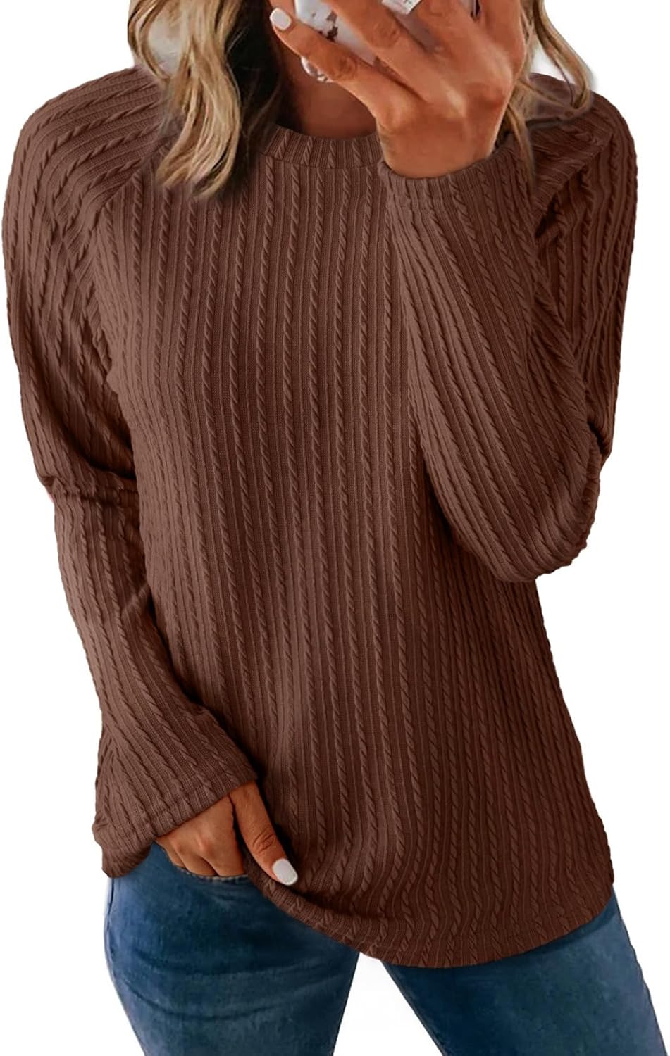 Dokotoo Womens Tops Long Sleeve Lightweight Shirts