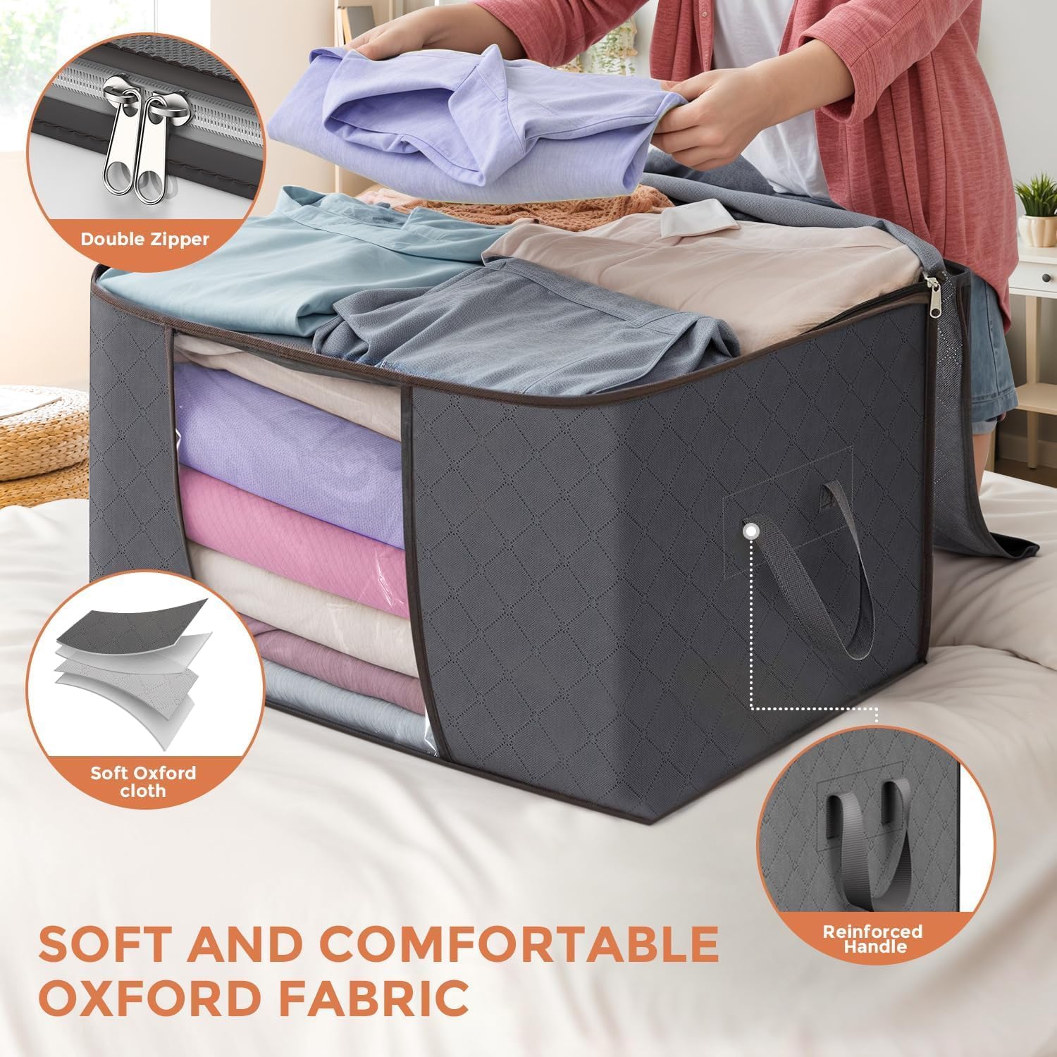90L Large Clothes Storage Bags