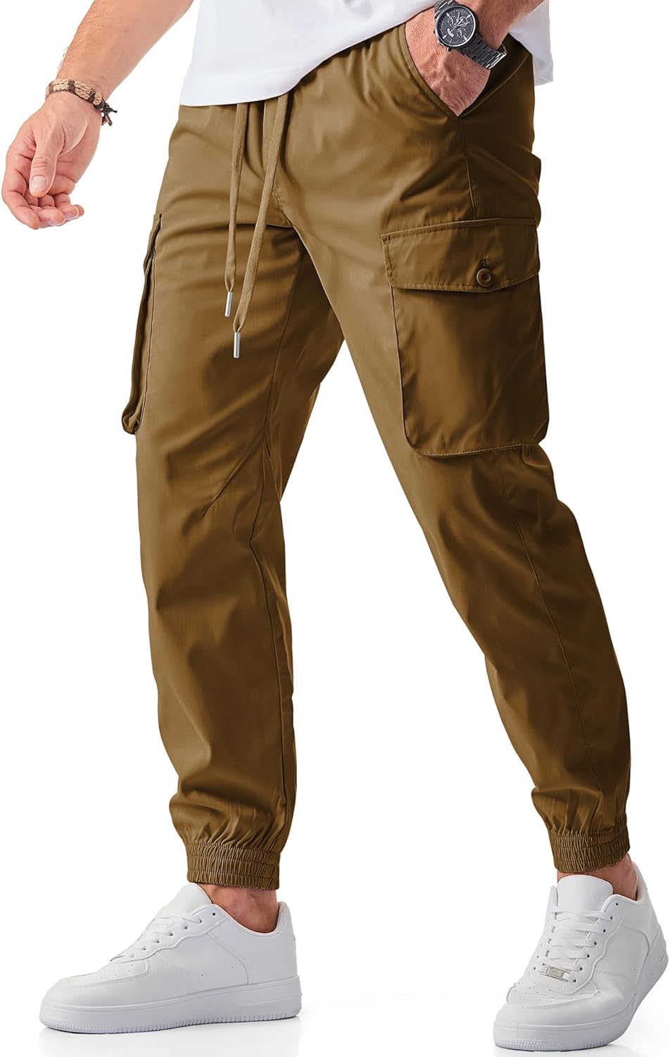 JMIERR Men's Casual Cargo Joggers Pants