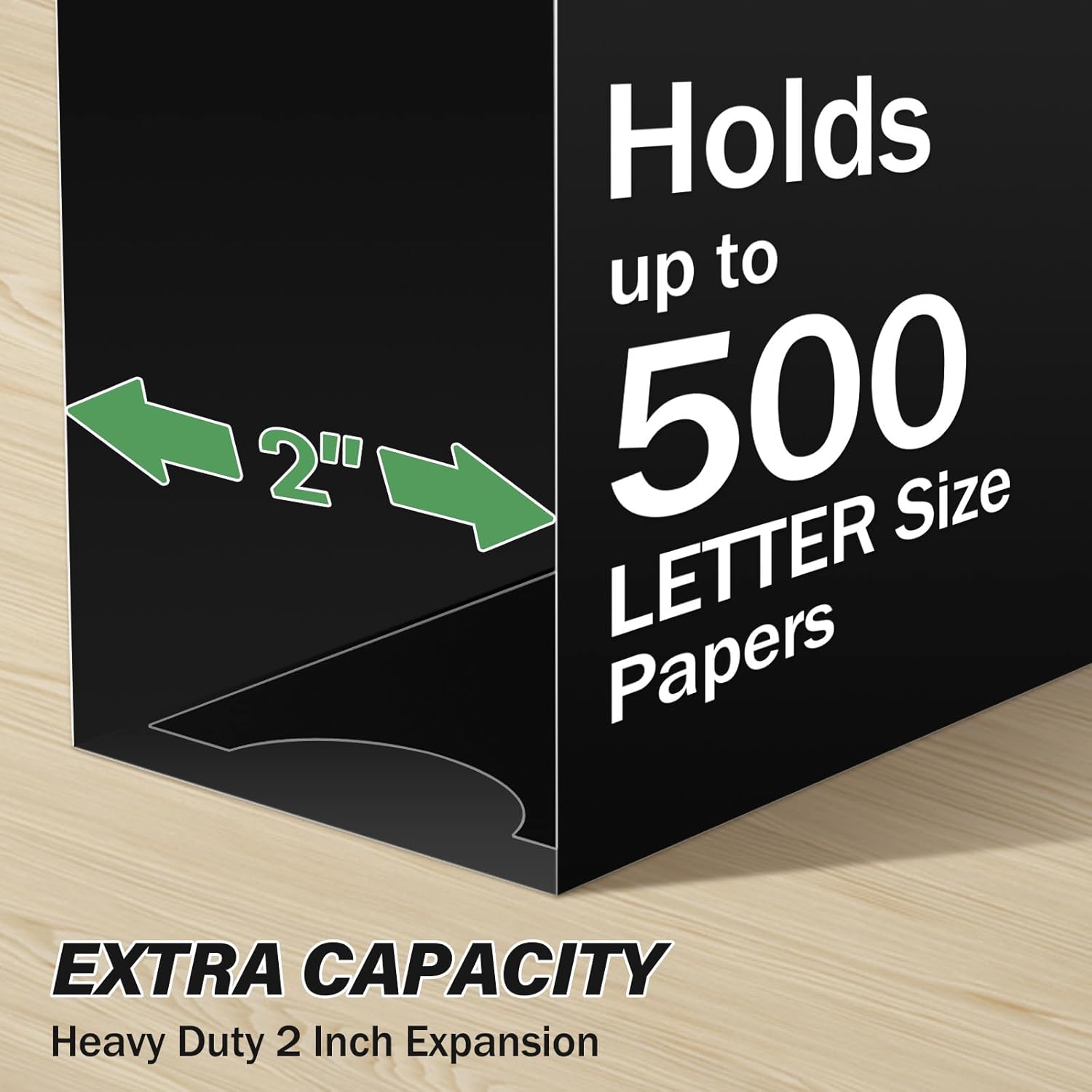 Ansook Extra Capacity Plastic Hanging File Folder