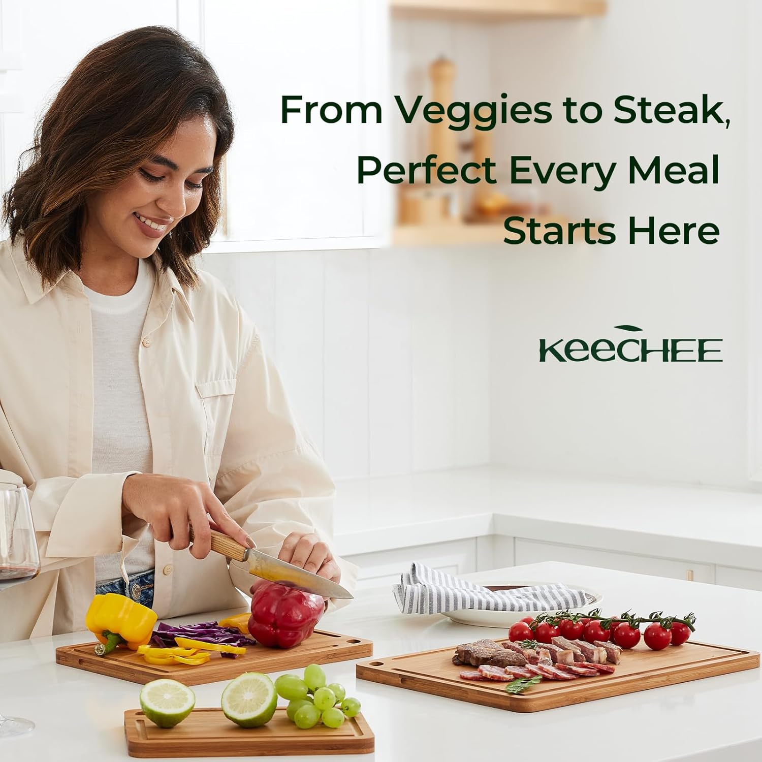 Bamboo Cutting Board – Durable Wood