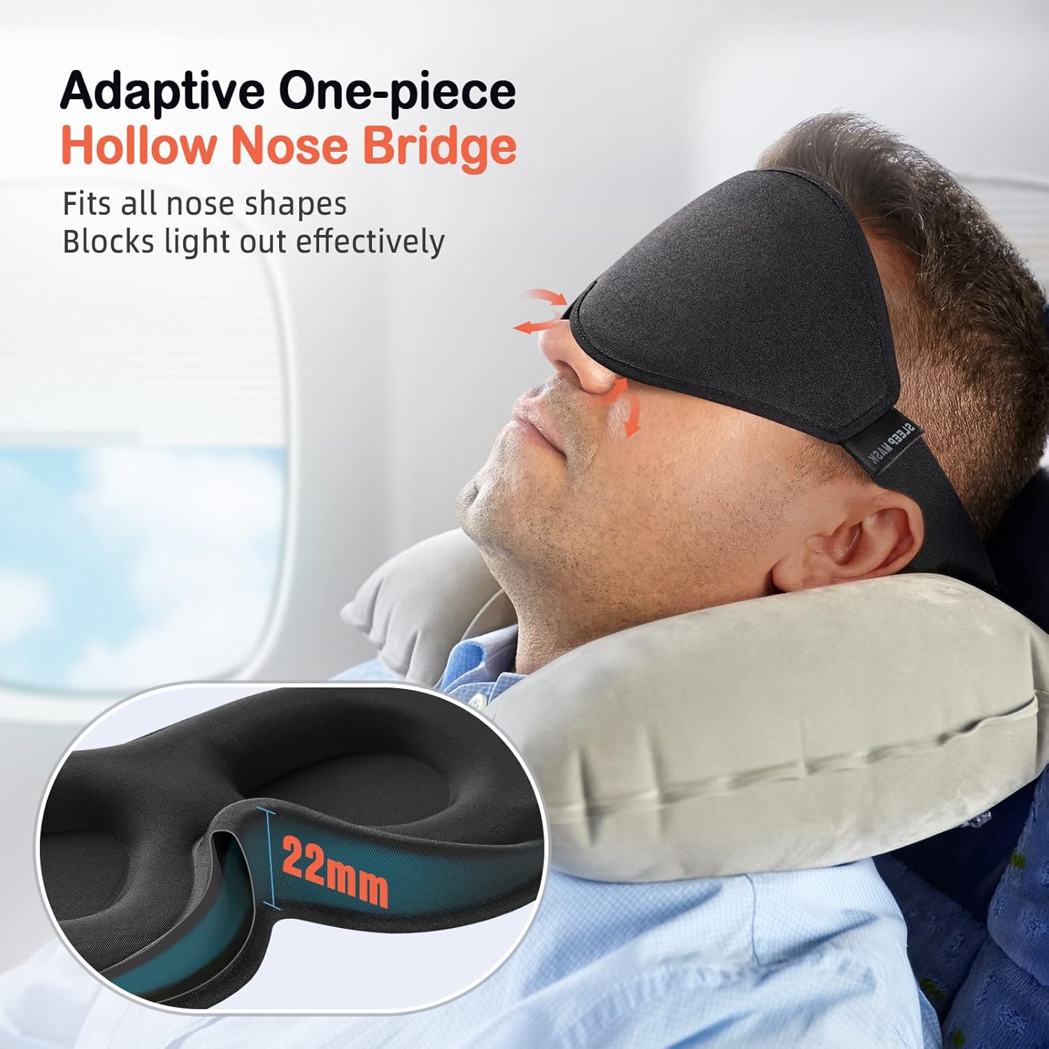LitBear 3D Sleep Mask for Side Sleepers