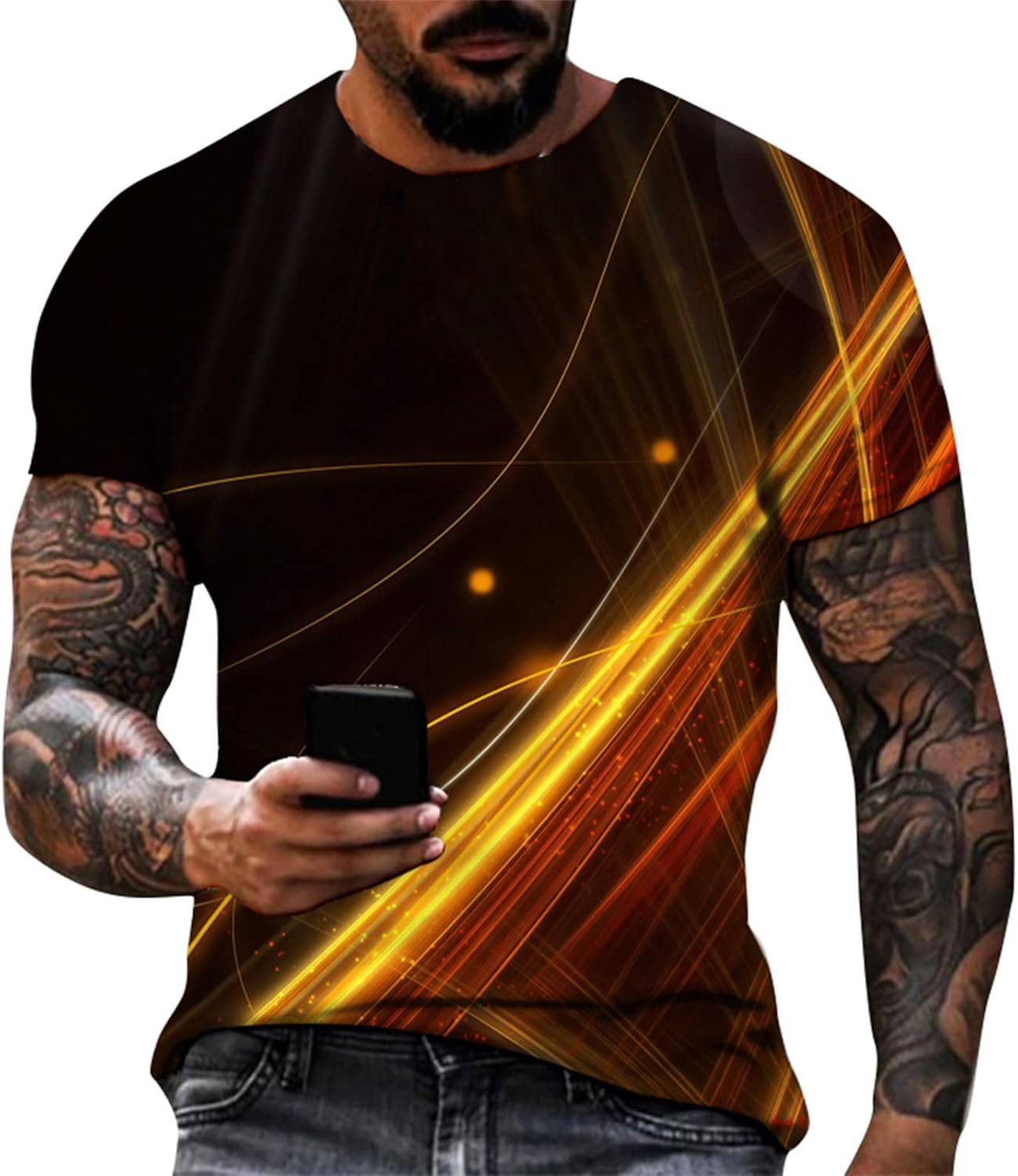 Mens Vintage Designer Raglan T-Shirt