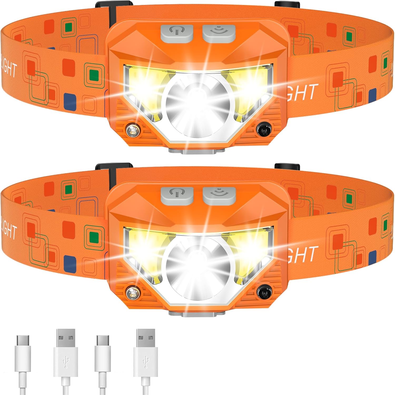 LHKNL LED Rechargeable Headlamp Head Light