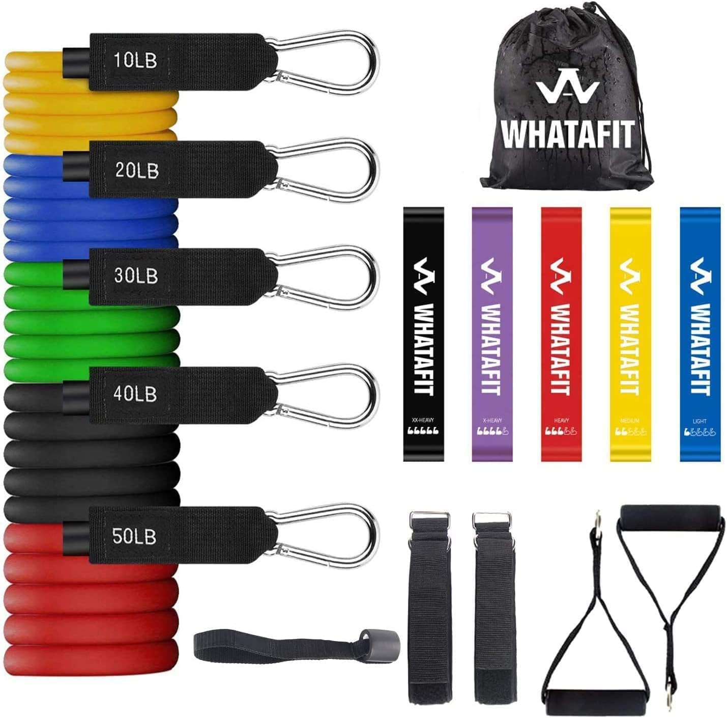 Exercise Bands with Handles for Home Gym