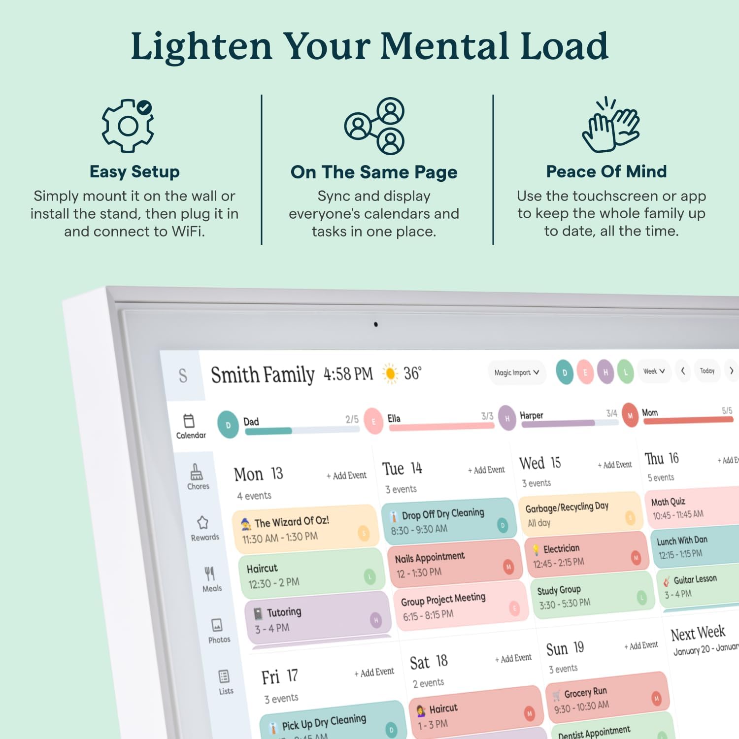 Digital Calendar & Family Organizer 2025