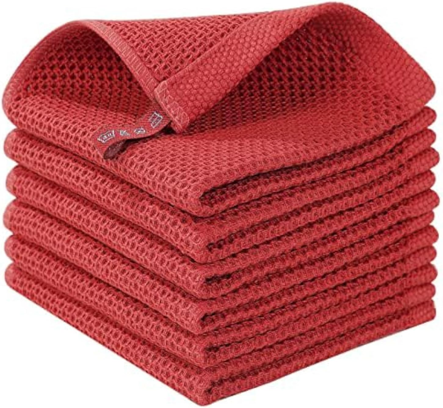 Homaxy 100% Cotton Waffle Dish Cloths