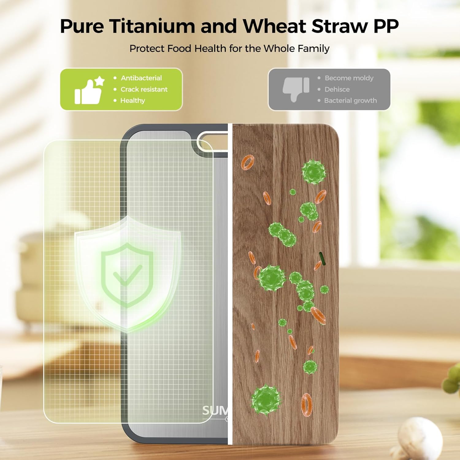 Titanium Cutting Board Food Grade Easy Clean