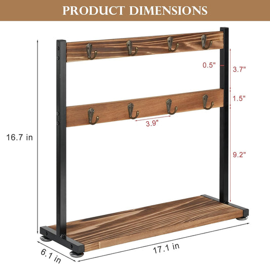Coffee Mug Holder for Countertop Wooden Cup Organizer