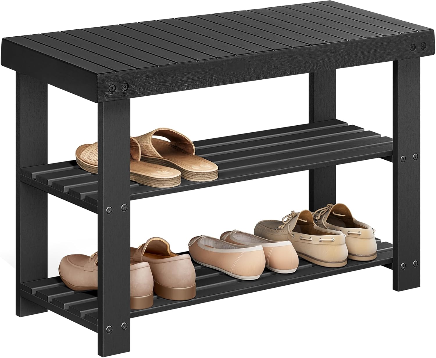 SONGMICS Shoe Rack Bench for Home