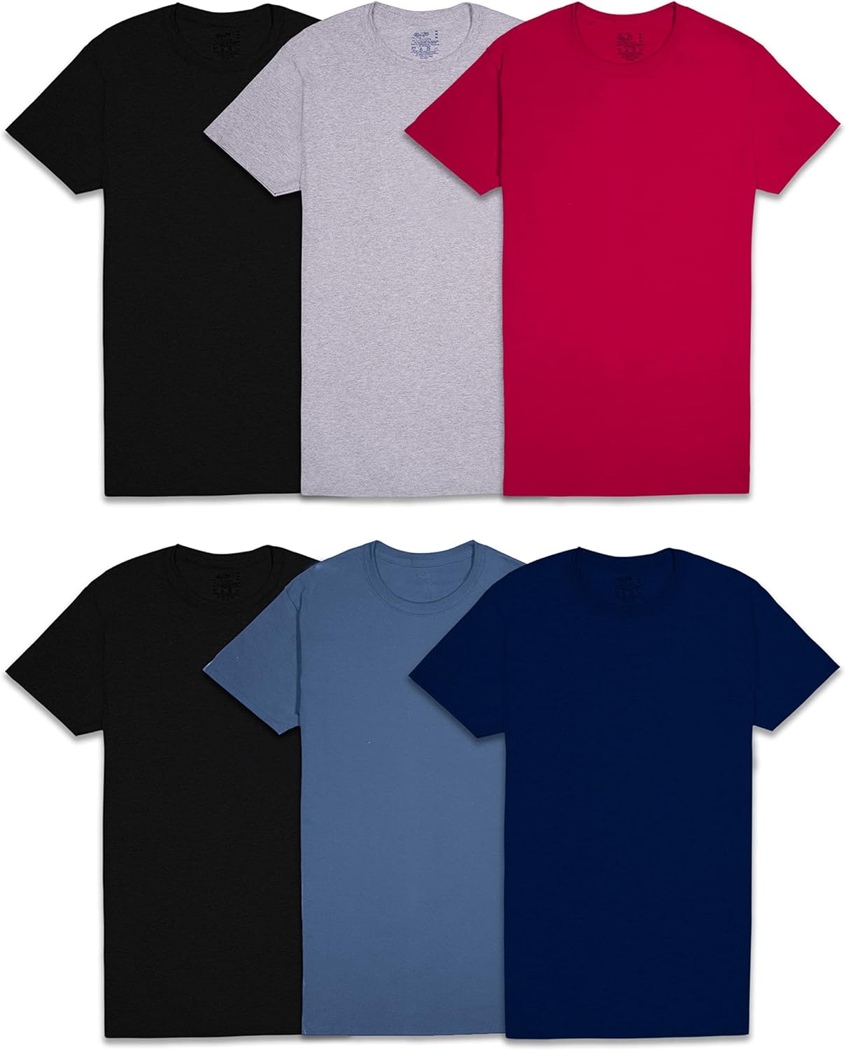 Men’s Crew Neck Undershirts Wicking T-Shirts