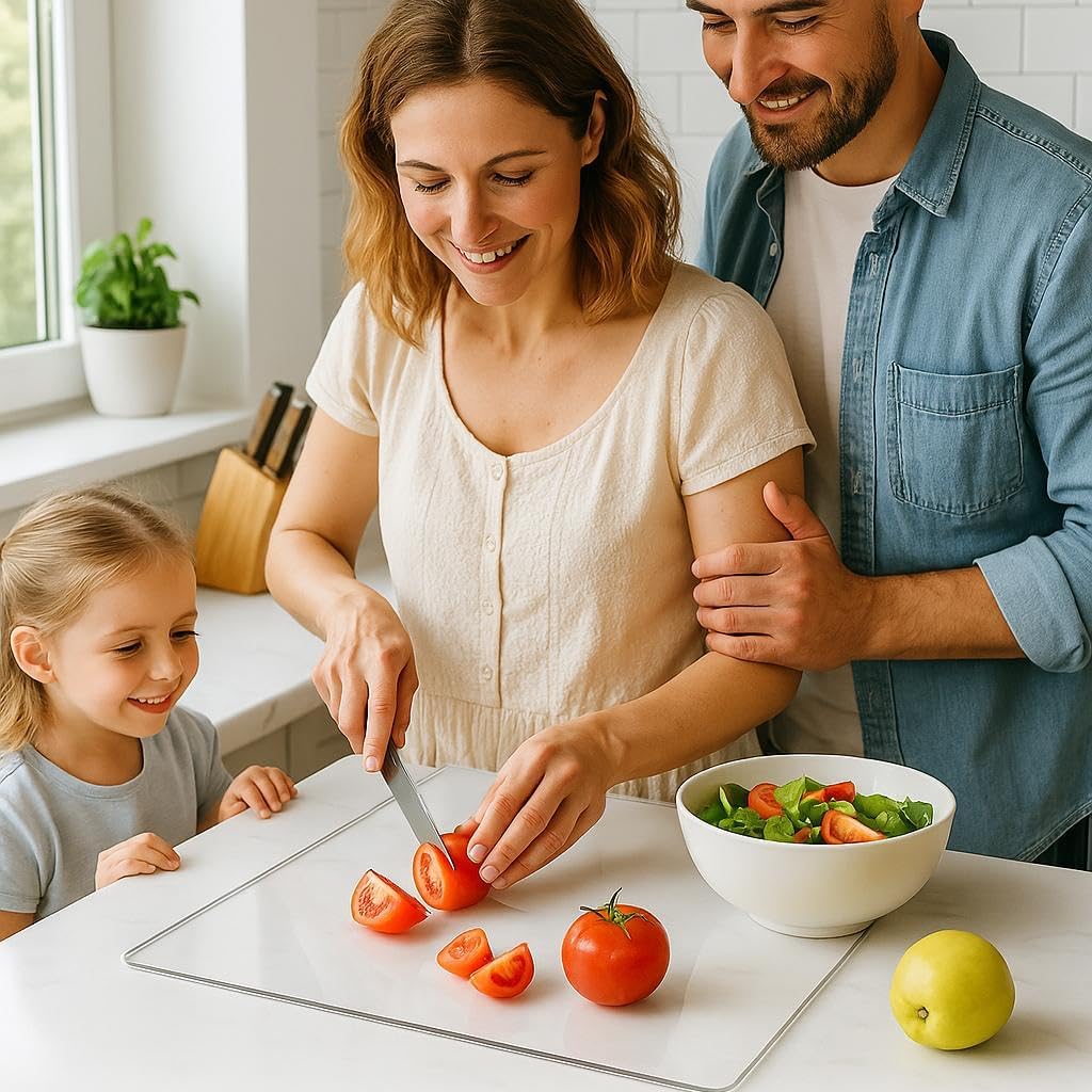 Acrylic Cutting Board with Counter Lip