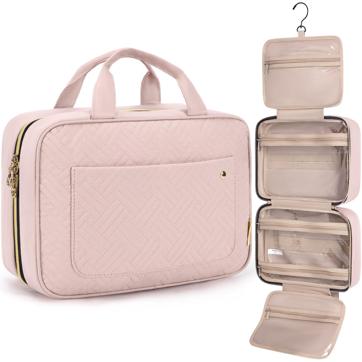 BAGSMART Hanging Toiletry Bag Travel Organizer