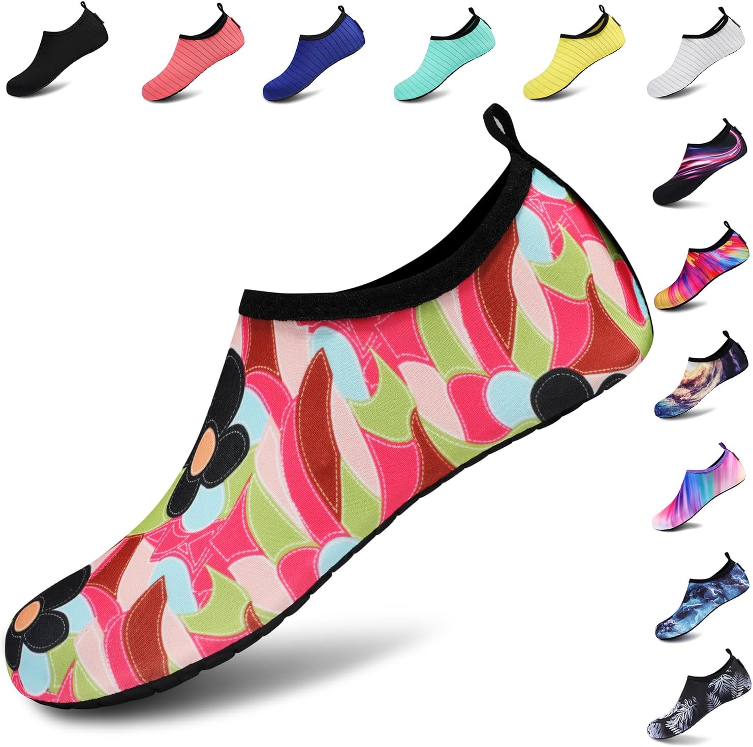 VIFUUR Water Shoes – Barefoot Quick-Dry Aqua Socks