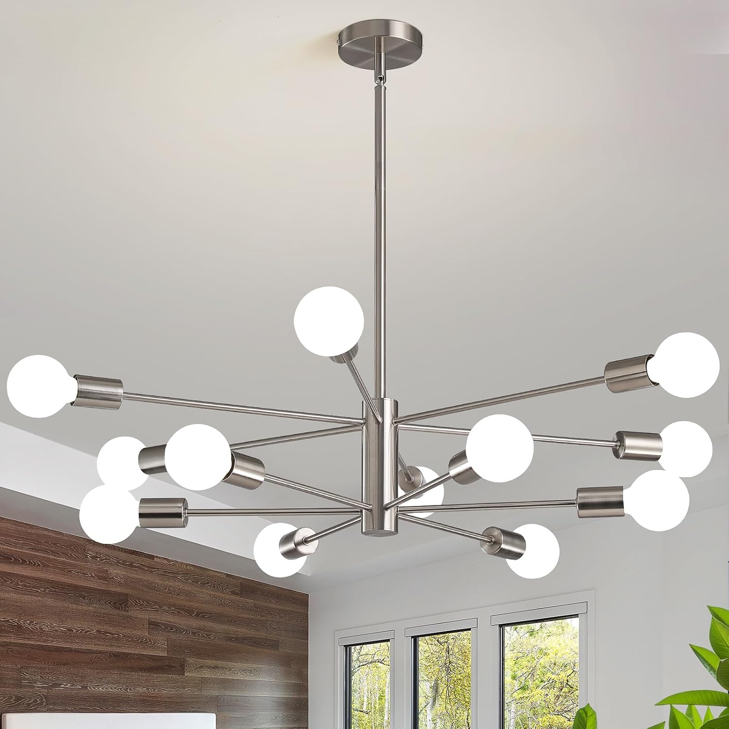 Modern Chandelier Ceiling Light Fixture Sputnik