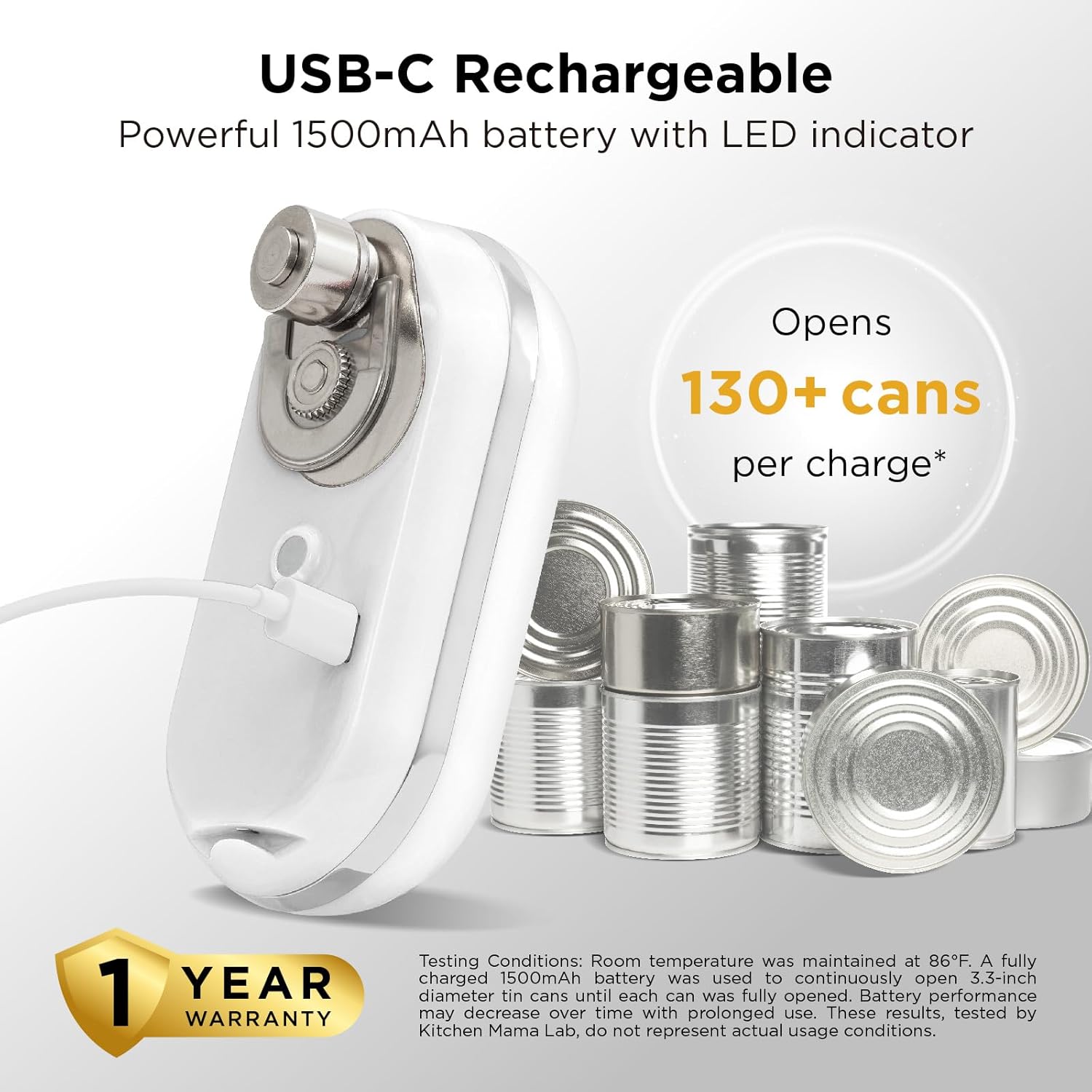 Compact Travel Rechargeable Electric Can Opener