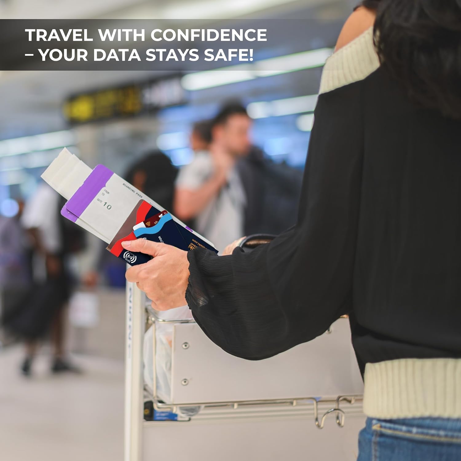 Boxiki Travel RFID Blocking Sleeves Set with Color Coding