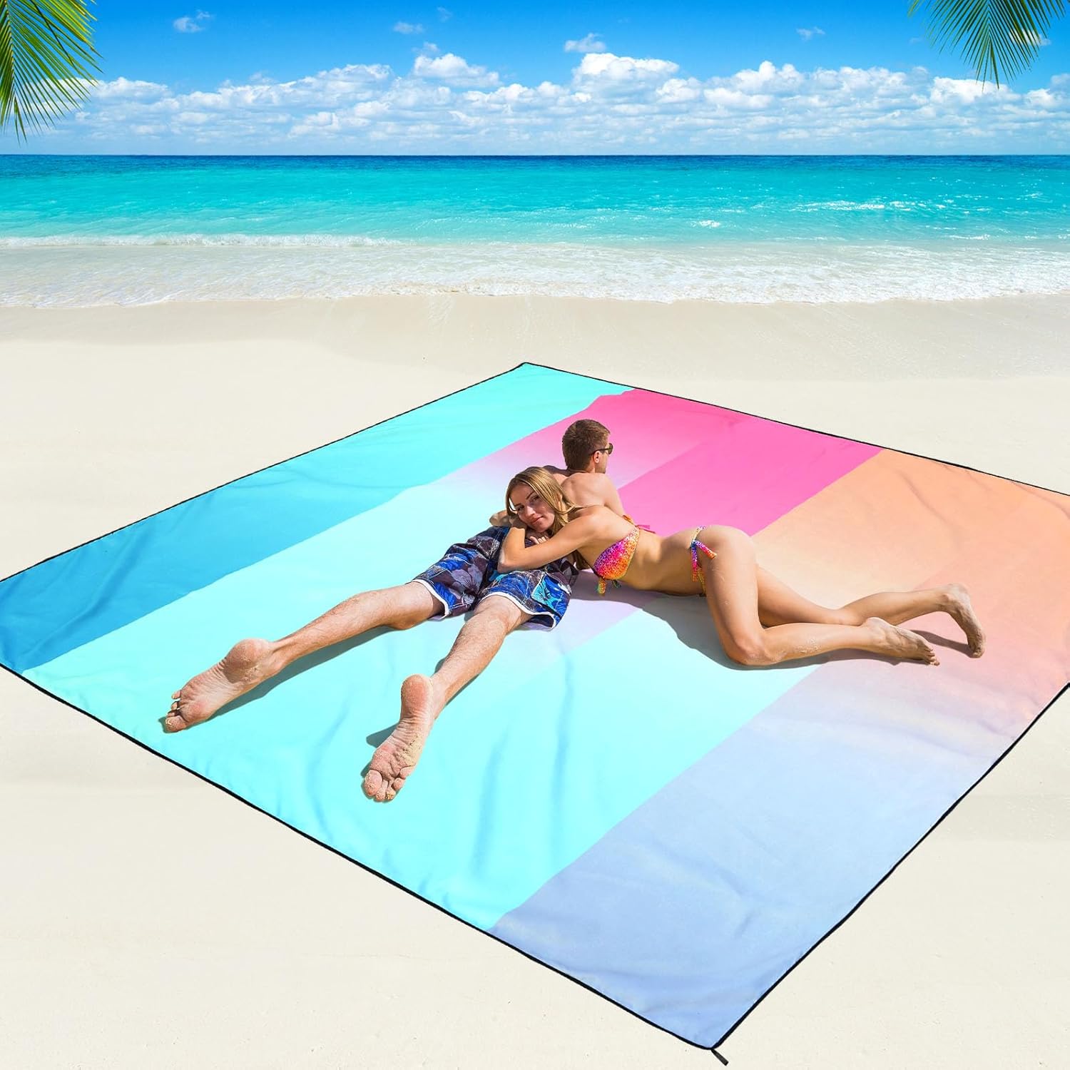 Beach Blanket Waterproof Sandproof Beach Mat
