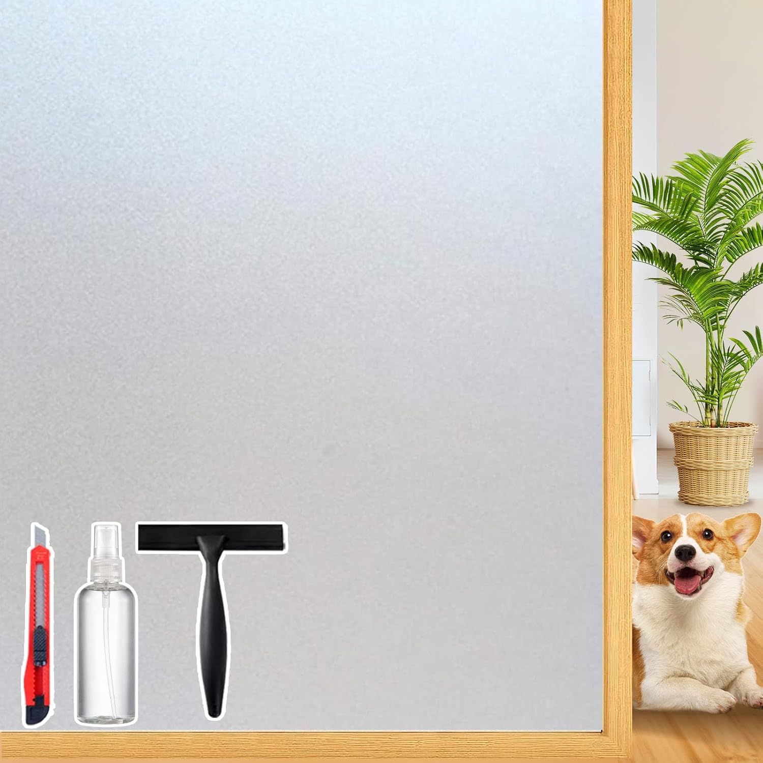 Frosted Glass Window Privacy Film Decorative