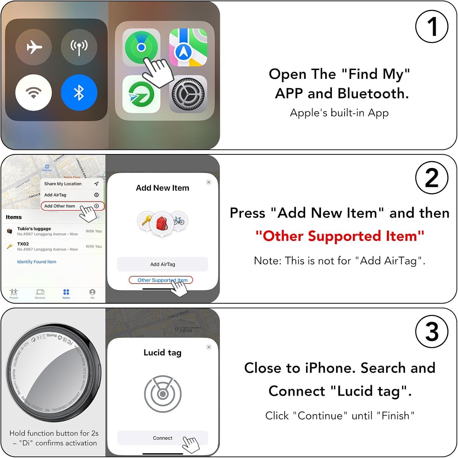 Apple MFi Air Tracker Tags 4-Pack