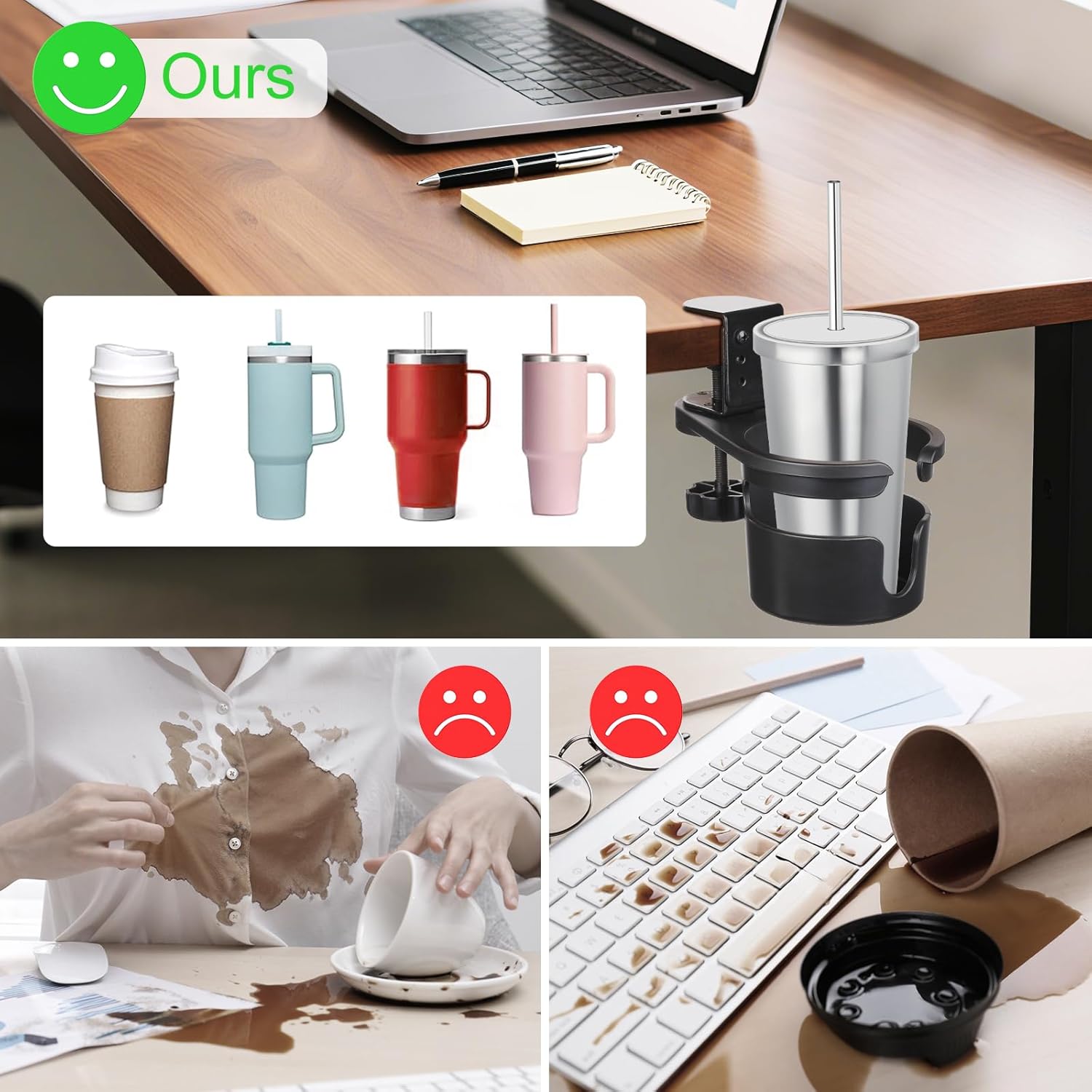 MYITYARD Rotatable Drink Holder Stand