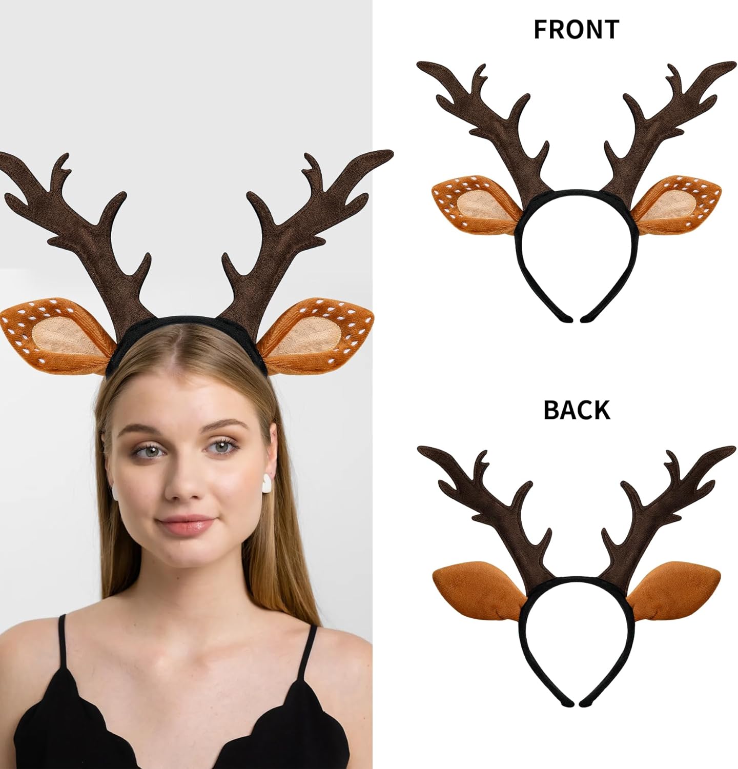 Deer Antlers Headband Deer Costume for Women
