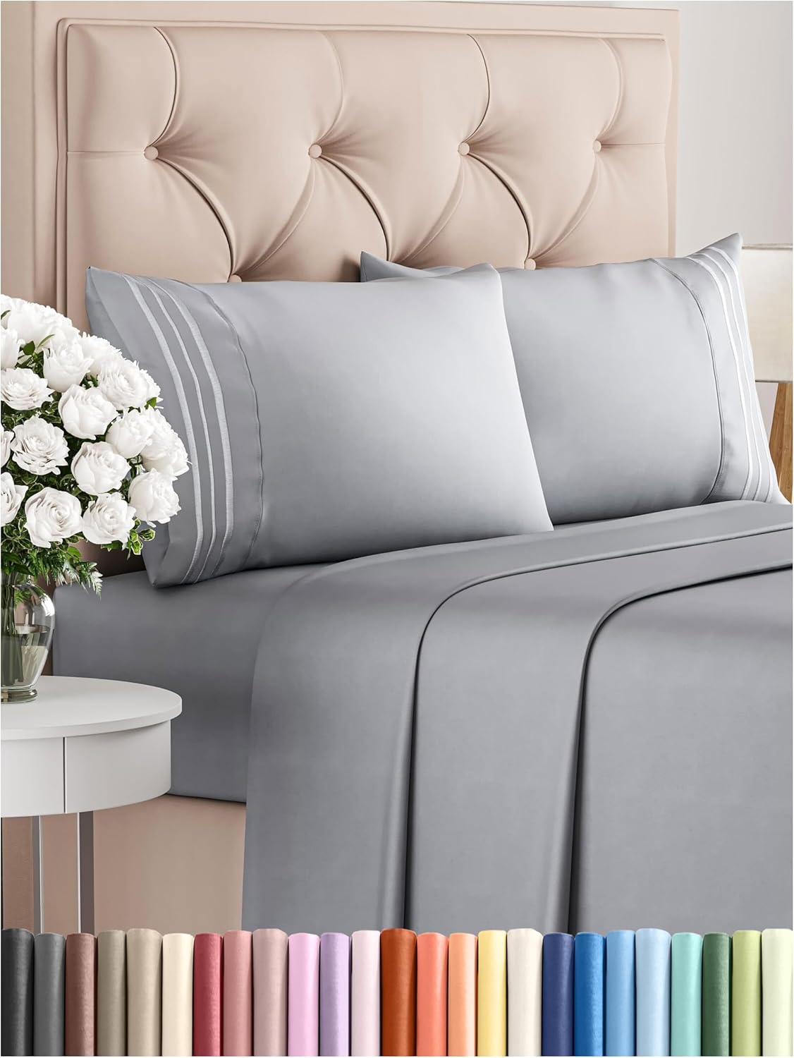 King Size Comfy Breathable & Cooling Bed Sheets Set