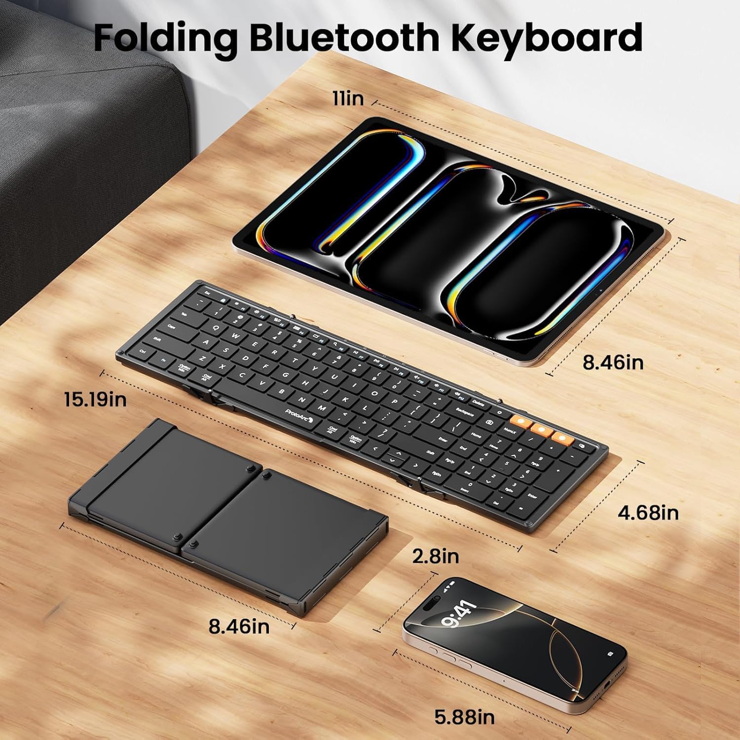 ProtoArc Bluetooth Keyboard with Numeric Keypad