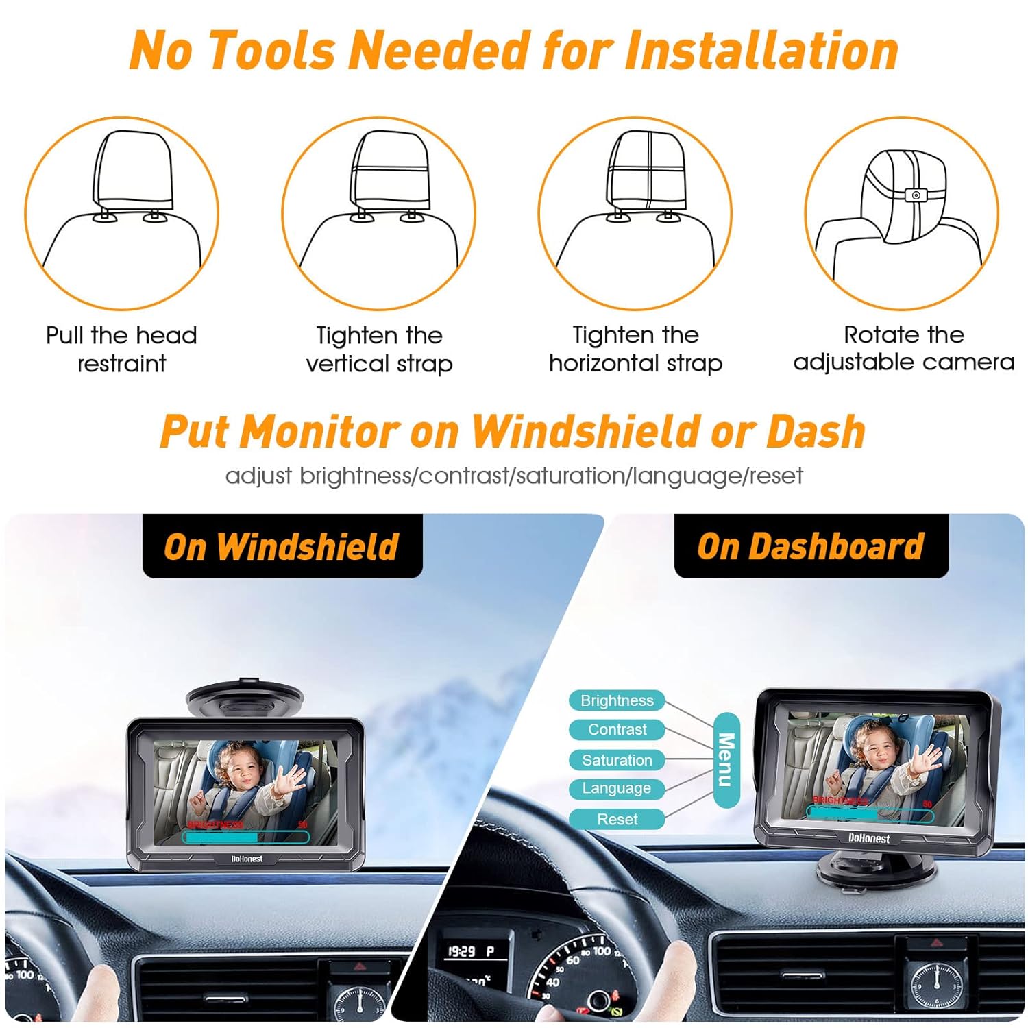 DoHonest Baby Car Camera