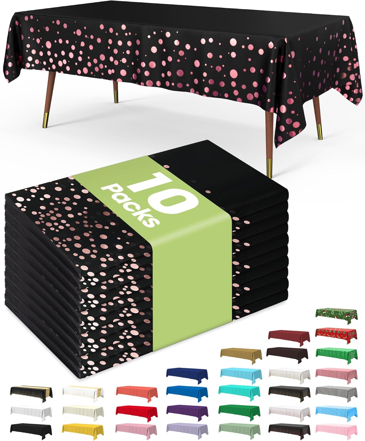 Pureegg Disposable Plastic Tablecloths