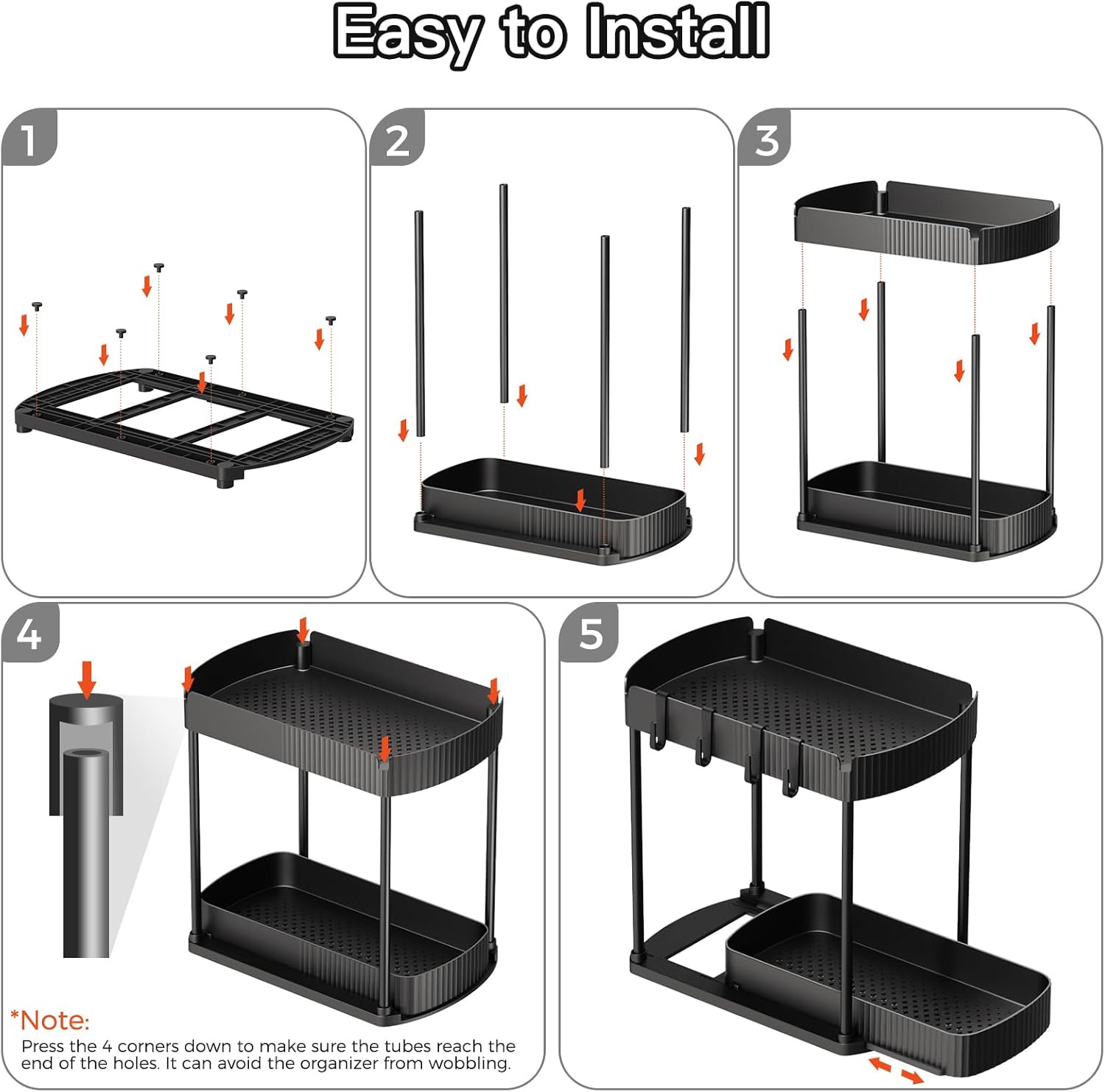 2-Pack Pull-Out Storage Organizers