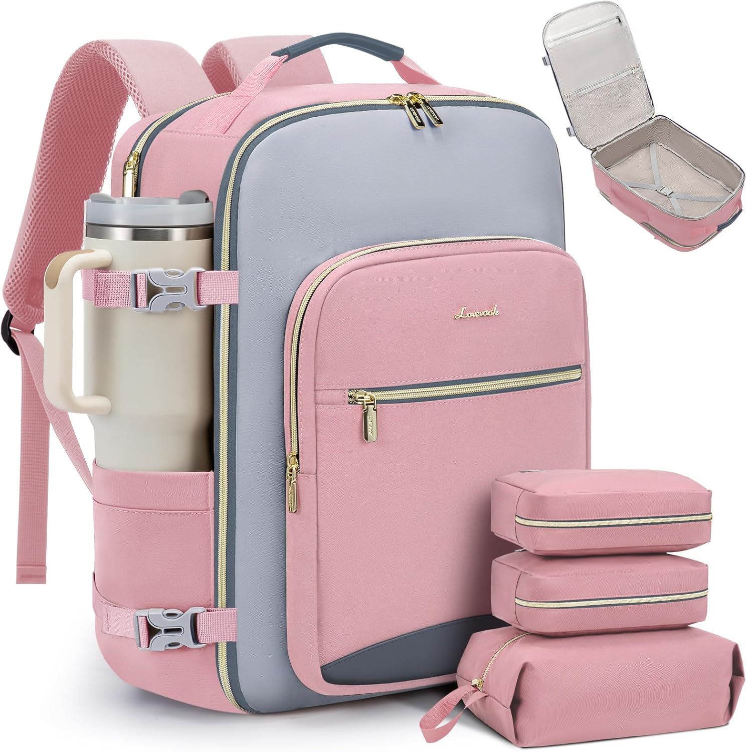 LOVEVOOK 40L Travel Backpack for Women & Men