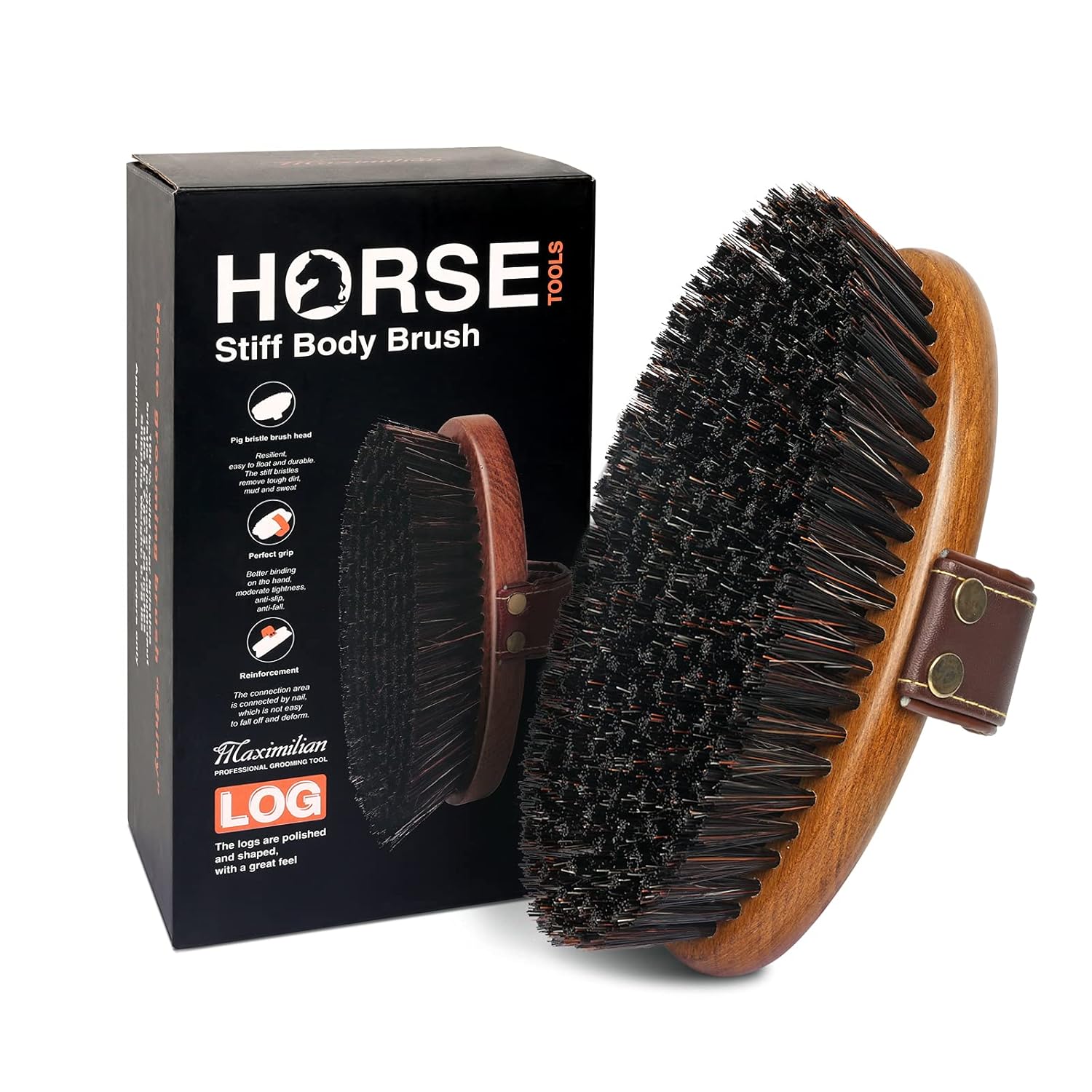 MAXIMILIAN World Class Handmade Body Horse Brush