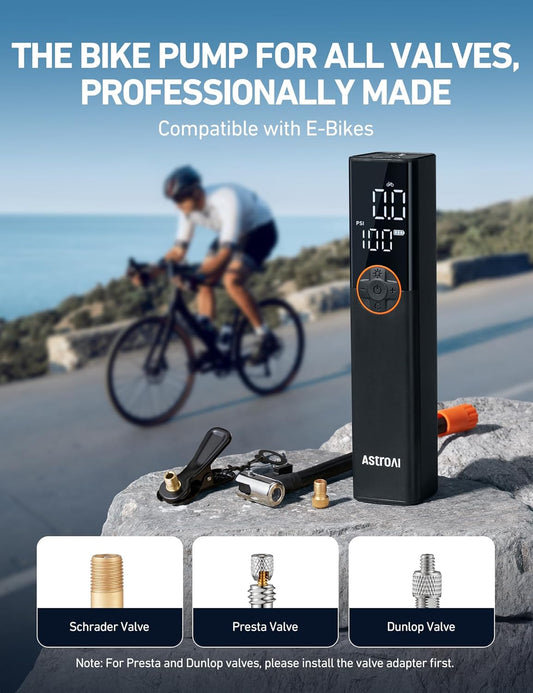 AstroAI L8 Portable Bike Pump Bicycle Tire Inflator