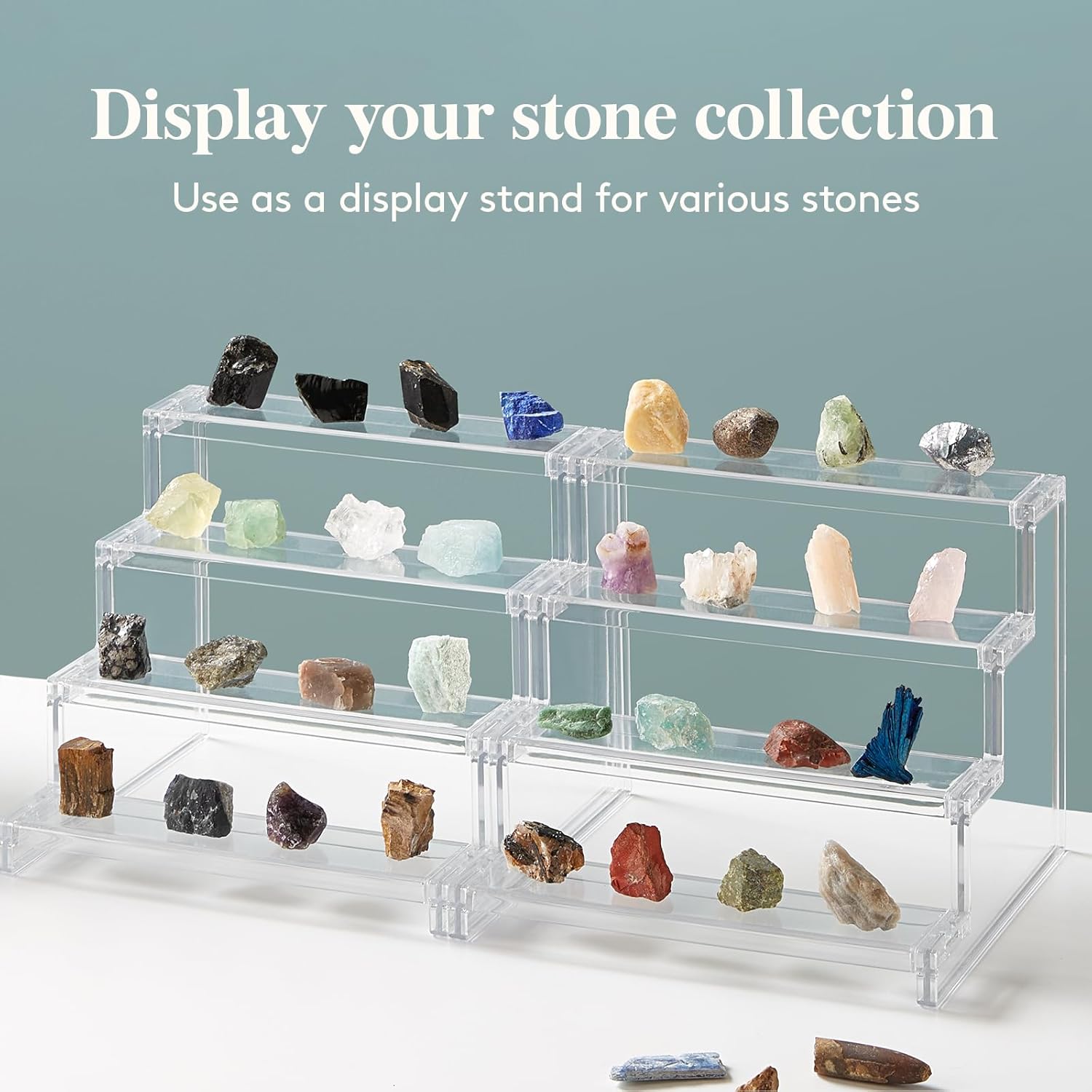 Lifewit 4 Tier Clear Display Riser Stand