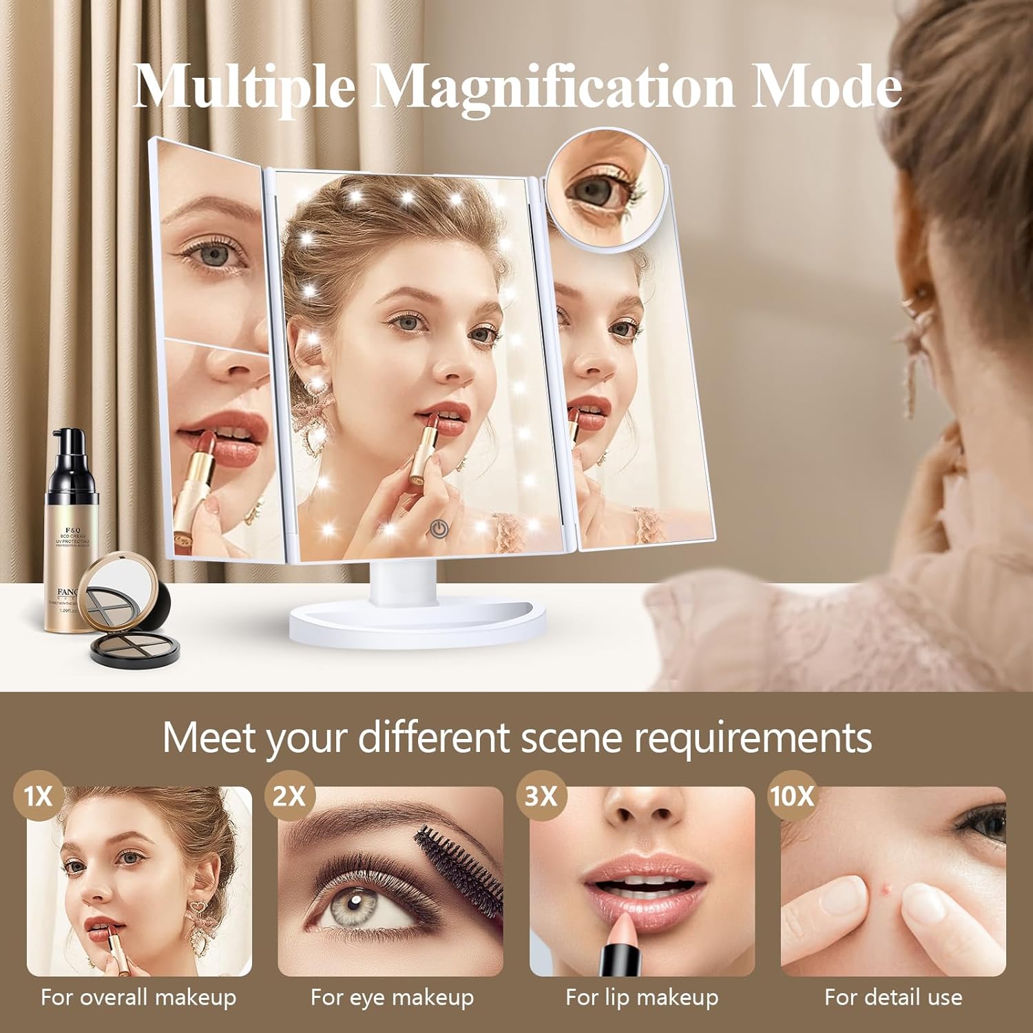 HUONUL Makeup Vanity Mirror with Lights
