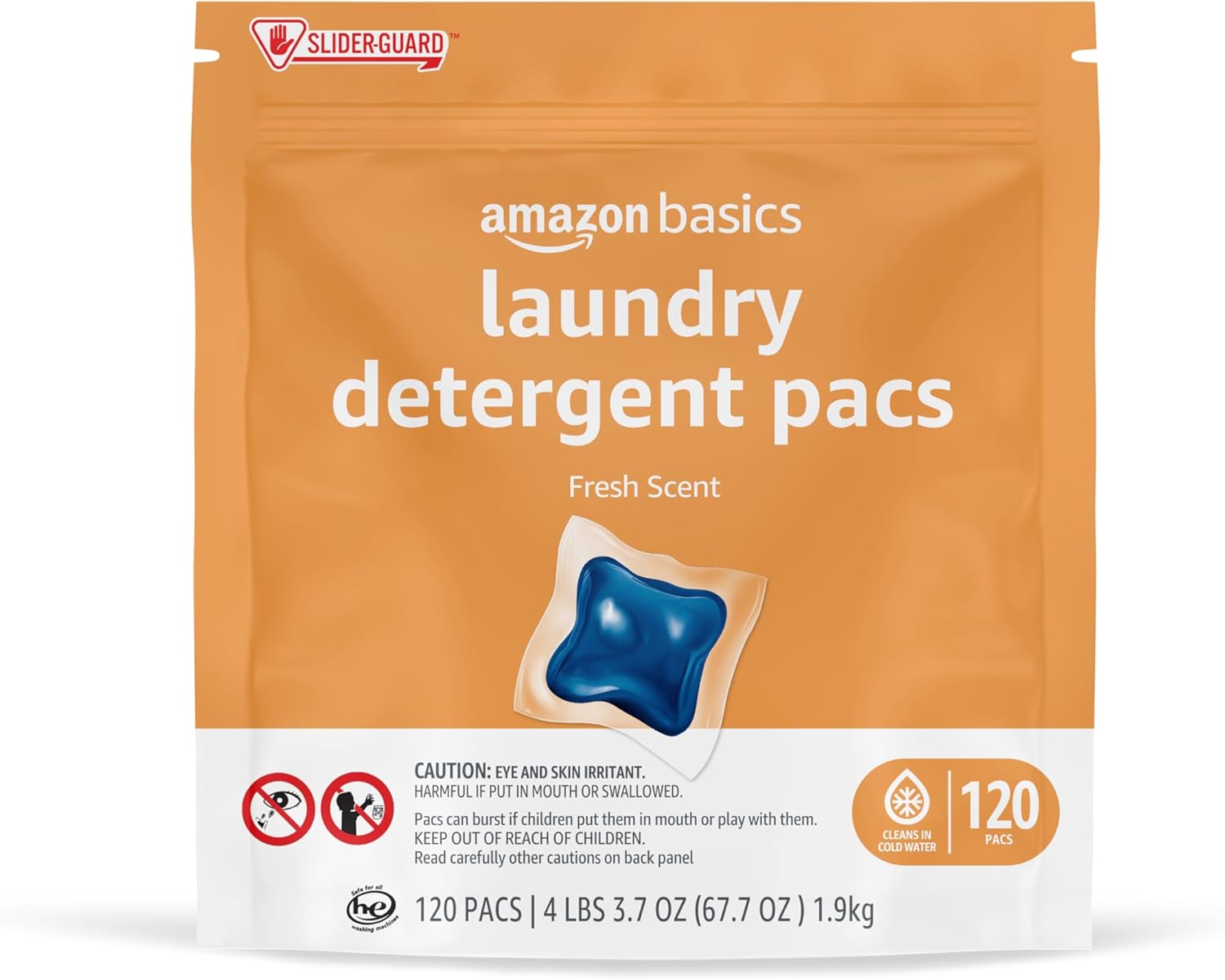 Laundry Detergent Pacs Free & Clear