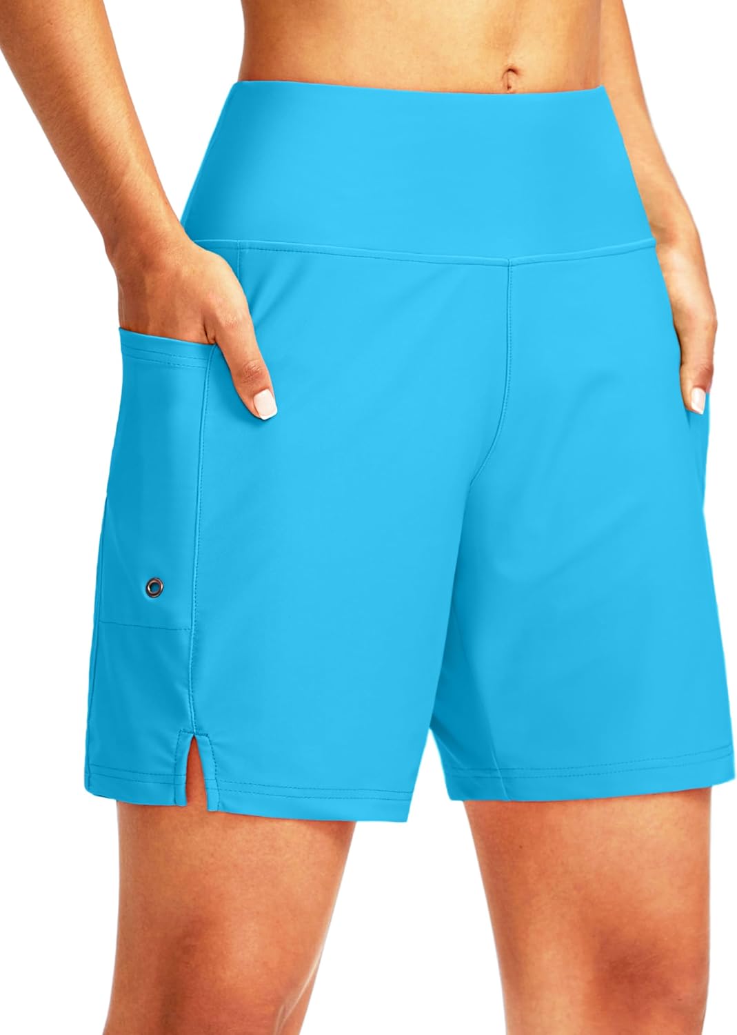 Women’s Swim Board Shorts with Liner Pockets