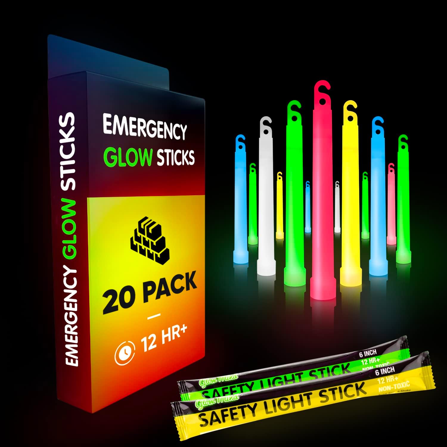 Emergency Glow Sticks – 12HR Industrial Grade